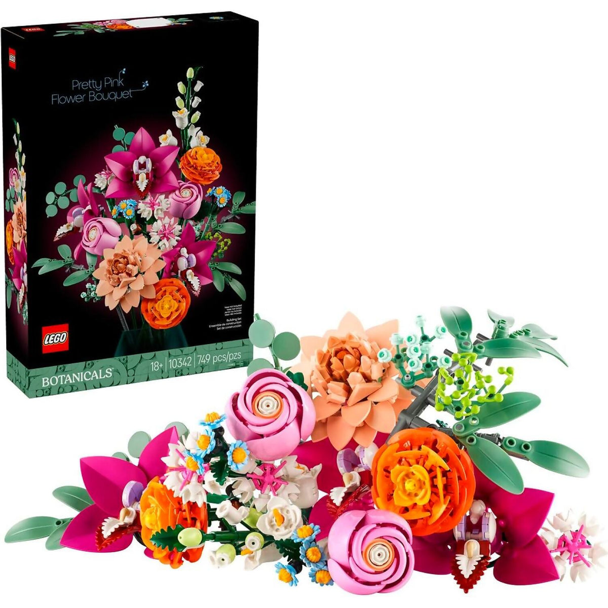 LEGO® 10342 Pretty Pink Flower Bouquet - Botanical Collection
