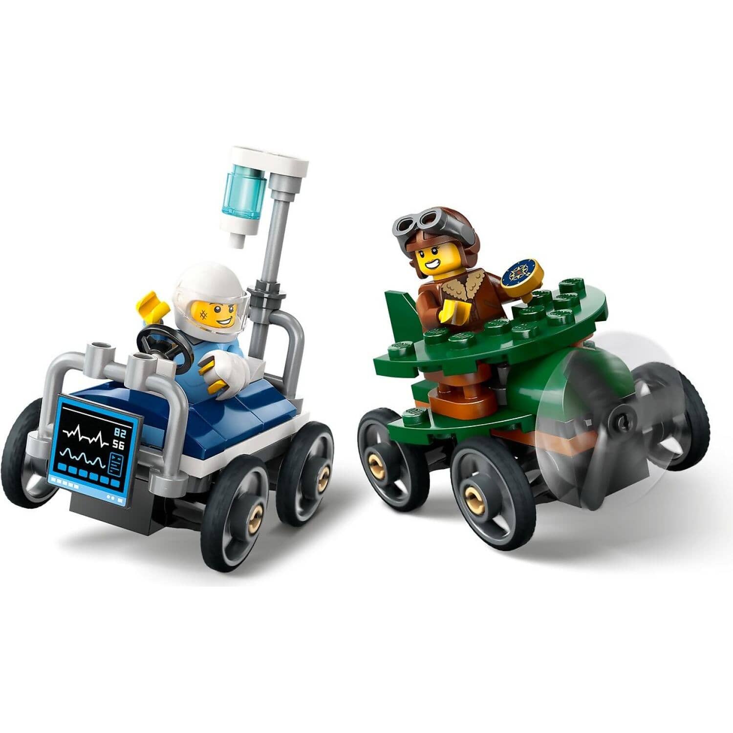 LEGO® 60459 Airplane Vs. Hospital Bed Race Car Pack - City
