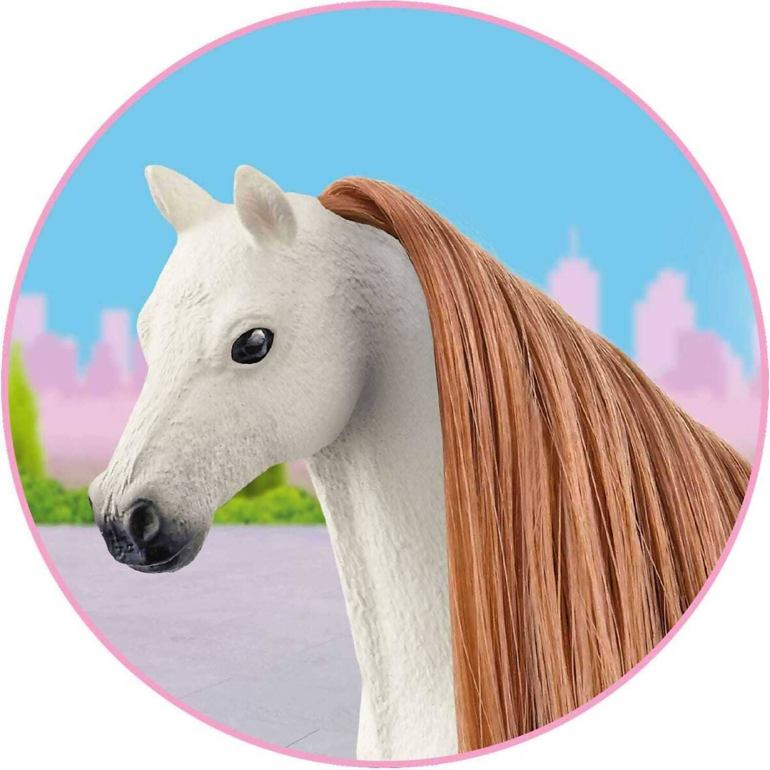 Schleich - Tail & Mane Hair Beauty Chocolate Horse Club Animal Figurine Accessory