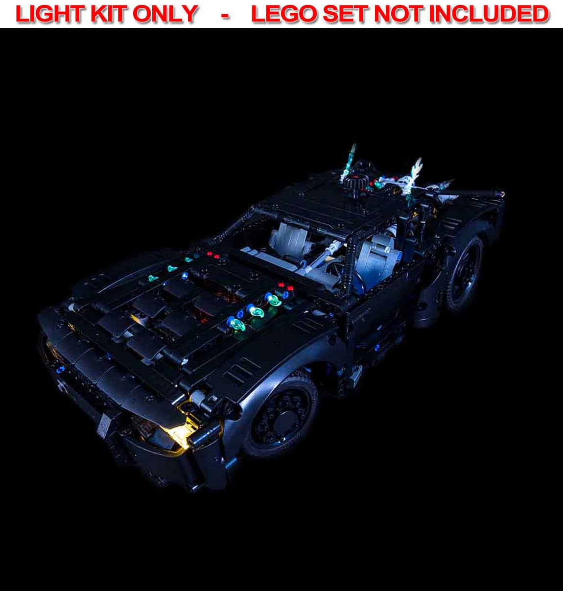 Light My Bricks - LIGHT KIT for LEGO® The Batman™ - Batmobile 42127