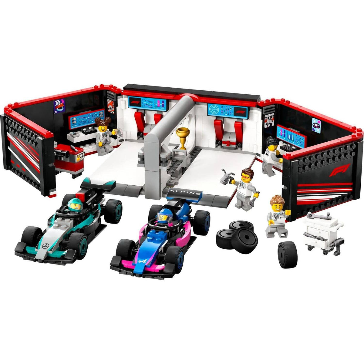 LEGO® 60444 F1 Garage & Mercedes-AMG & Alpine Cars - City