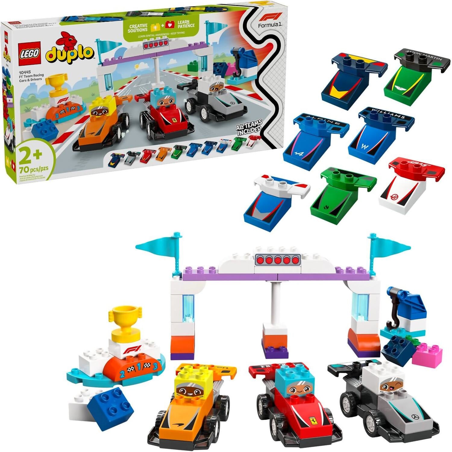 LEGO® 10445 F1 Team Race Cars & Drivers - DUPLO®