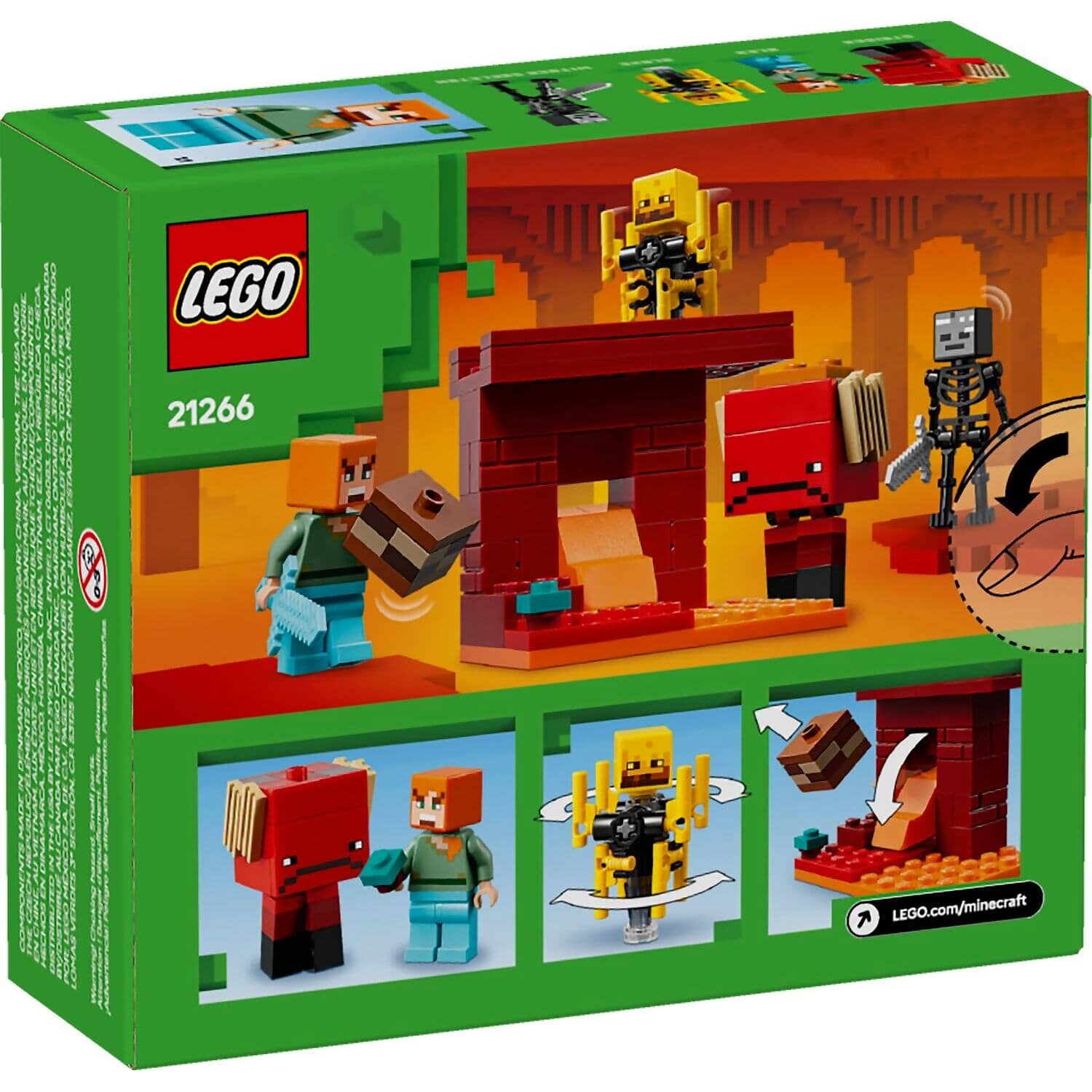 LEGO® 21266 The Nether Lava Battle - Minecraft®