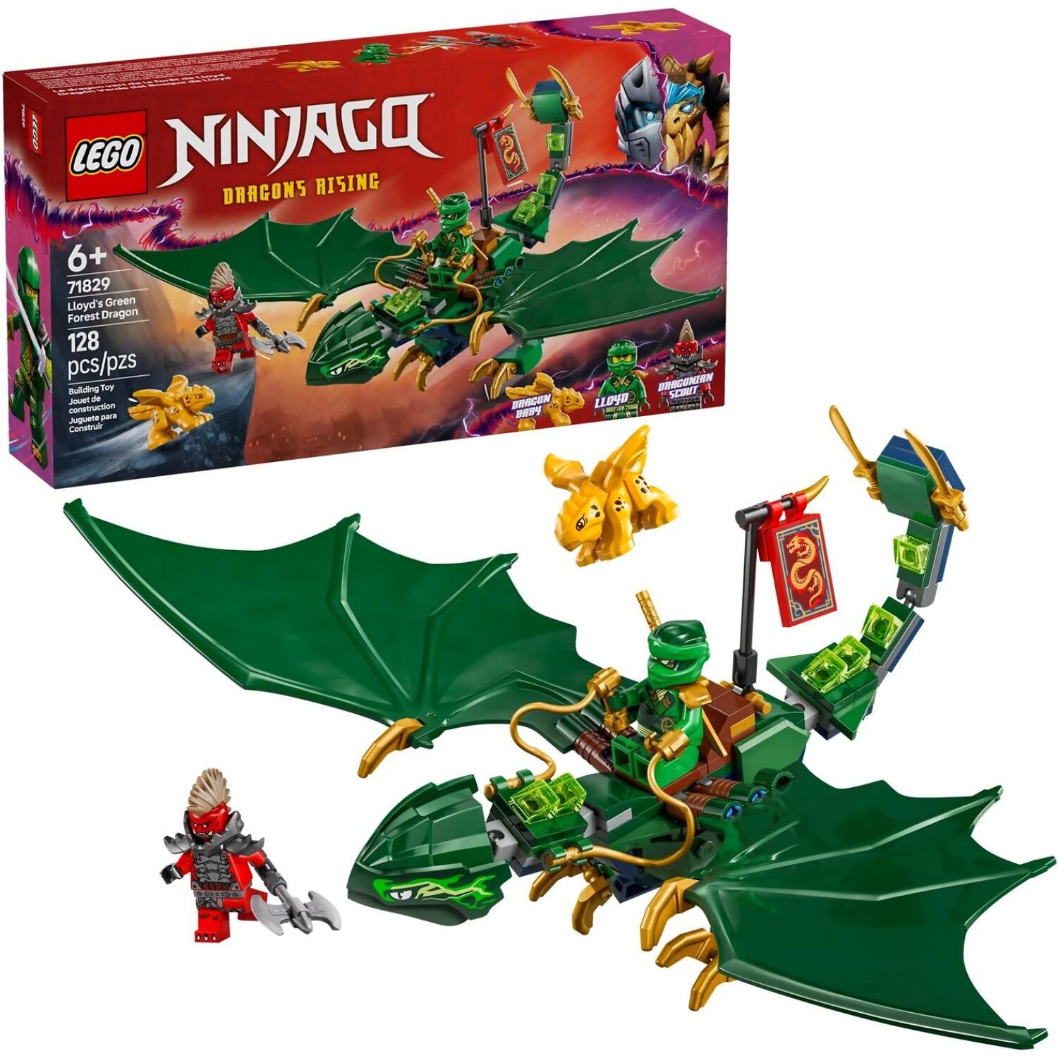 LEGO® 71829 Lloyd's Green Forest Dragon - NINJAGO®