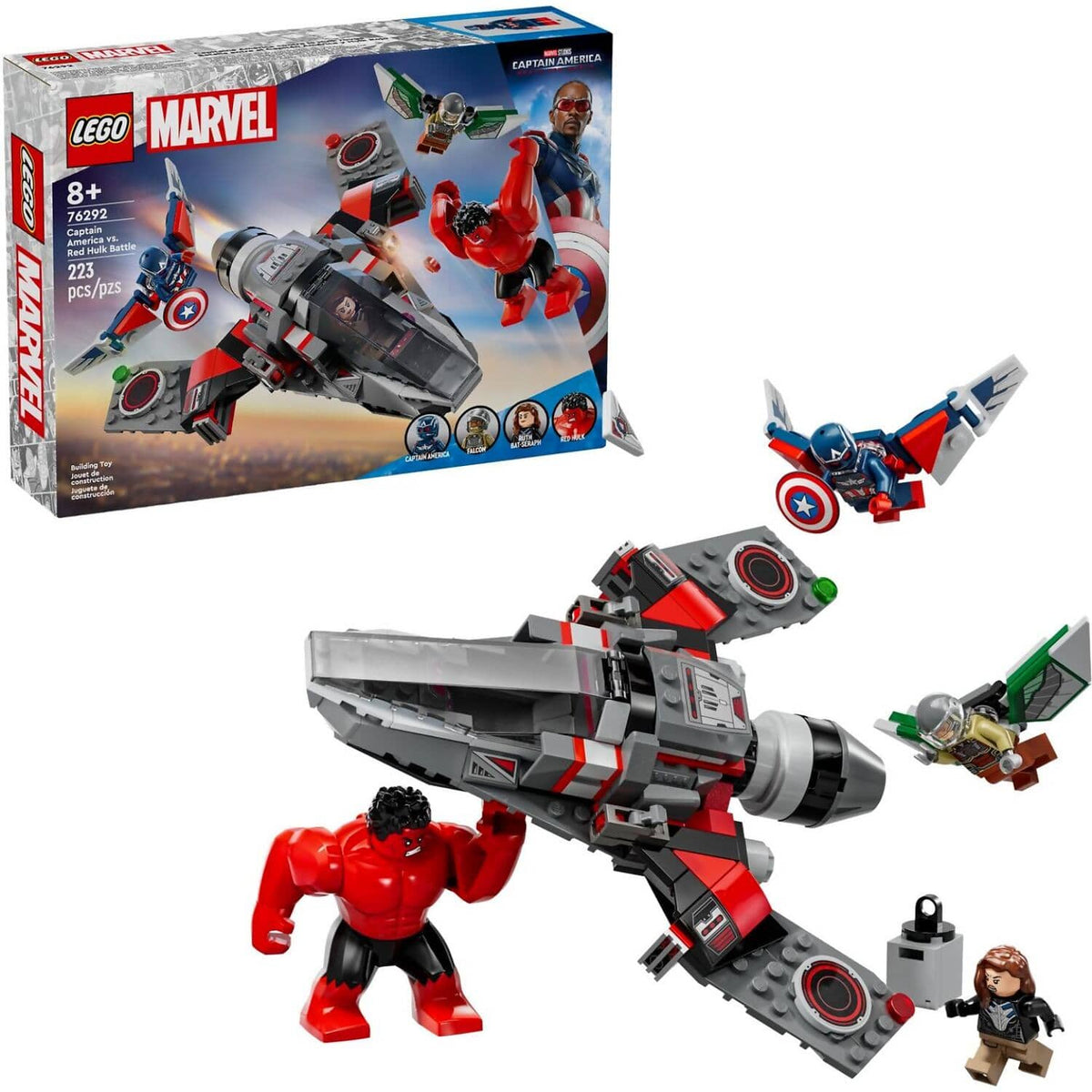 LEGO® 76292 Captain America vs. Red Hulk Battle - Marvel Super Heroes