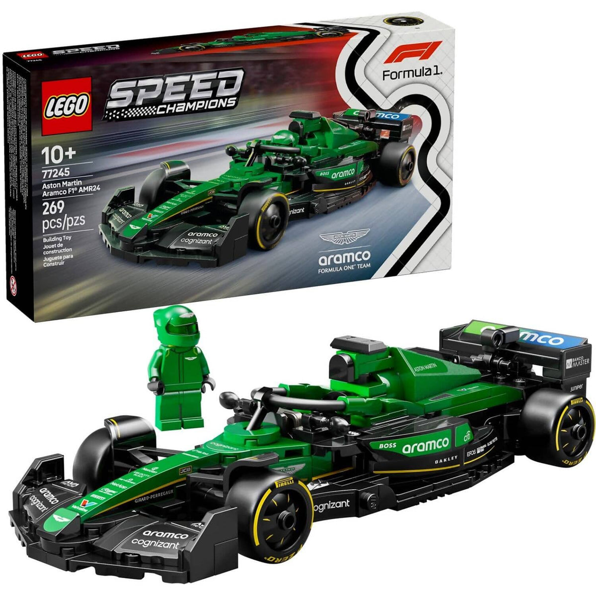 LEGO® 77245 Aston Martin Aramco F1 AMR24 Race Car - Speed Champions