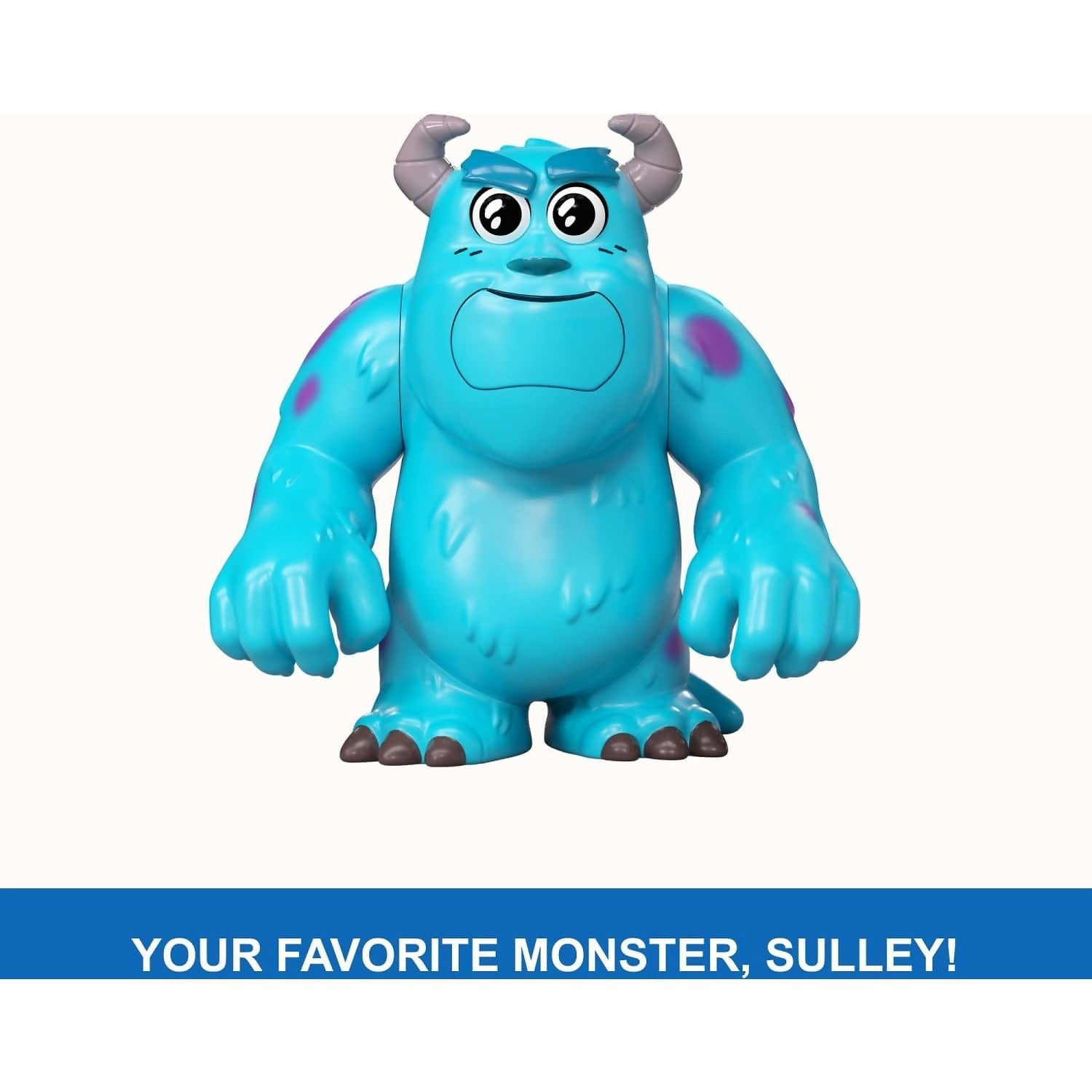 Disney Pixar - Click Figs Sulley Monsters Inc James P Sullivan Small Movie Toy With Pop Up Action Move