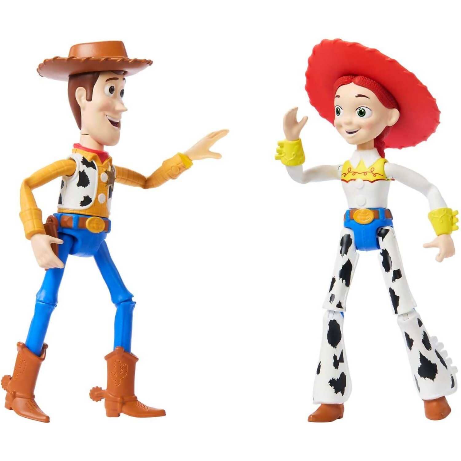 Disney Pixar - Woody & Jessie Action Figure Pack 7-inch Scale Posable 2 Pack - Mattel