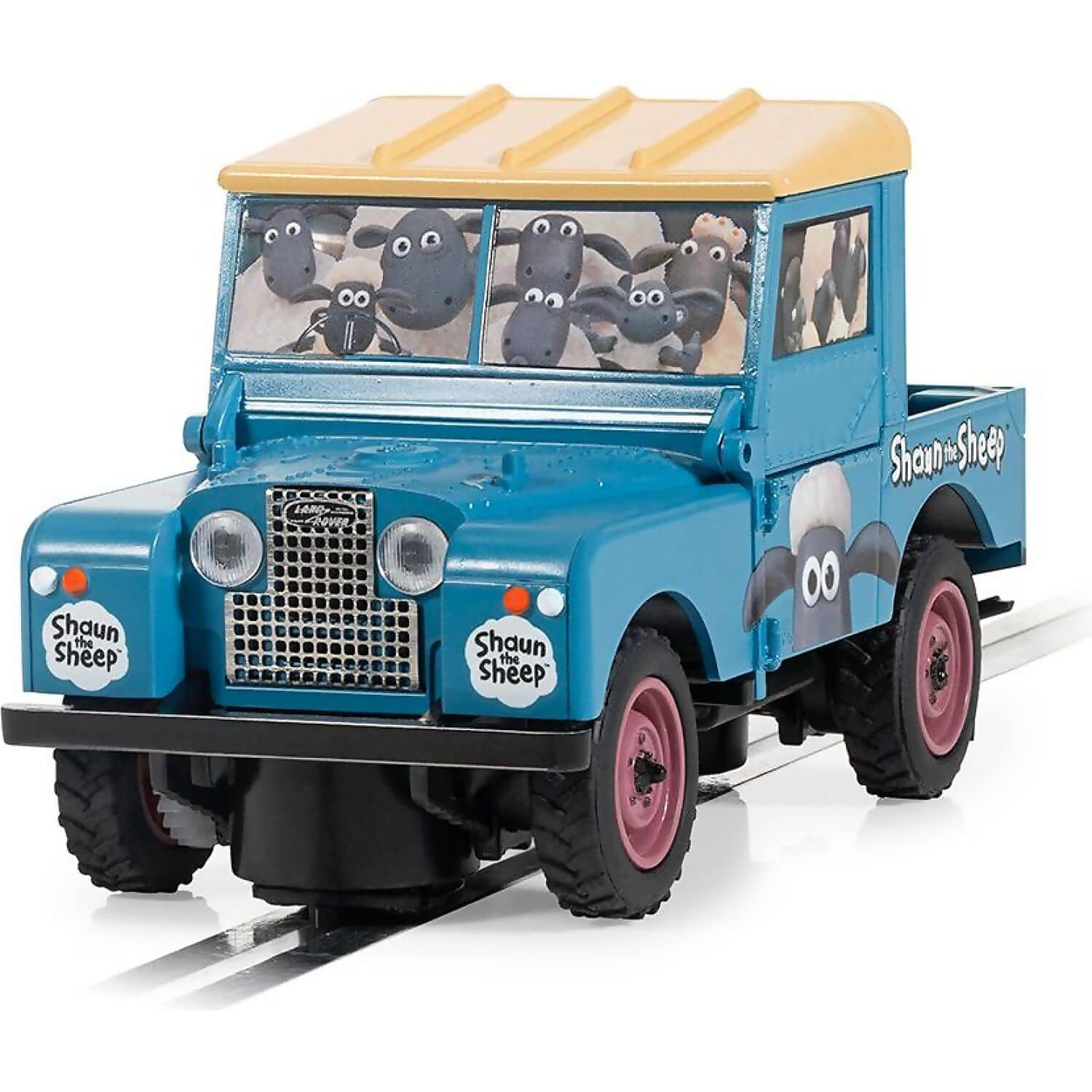 SCALEXTRIC - LAND ROVER SERIES 1 - SHAUN THE SHEEP C4543 - SLOT CAR