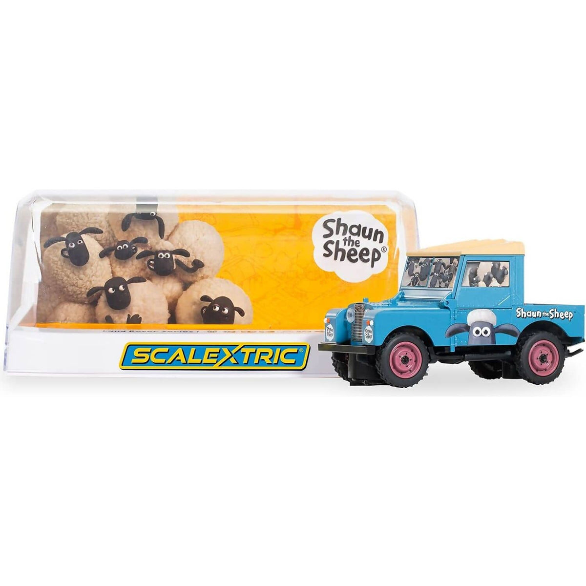 SCALEXTRIC - LAND ROVER SERIES 1 - SHAUN THE SHEEP C4543 - SLOT CAR