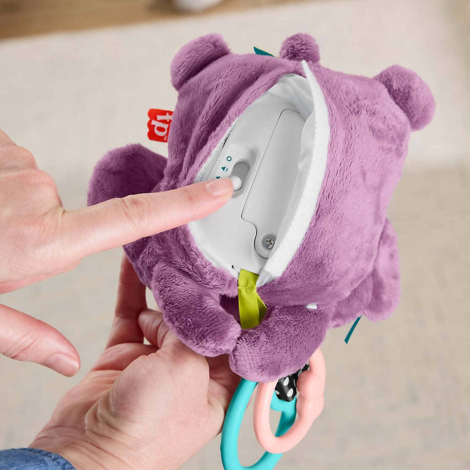 Fisher-Price - Sing & Go Purple Monkey Stroller Toy - Mattel