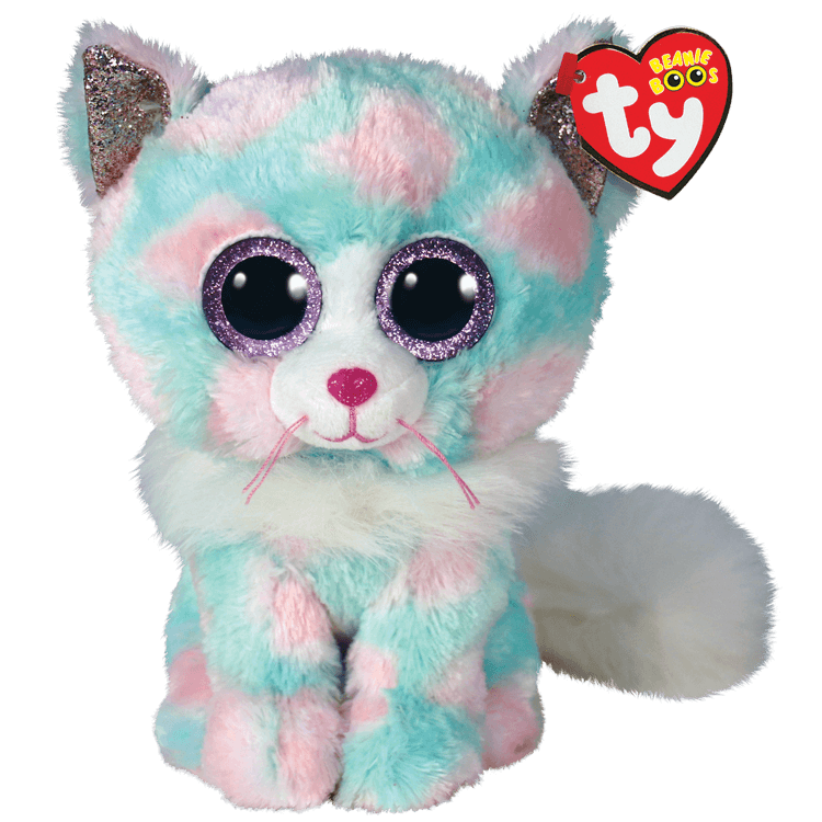 Ty - Beanie Boos - Opal - Pastel Cat 23cm Medium