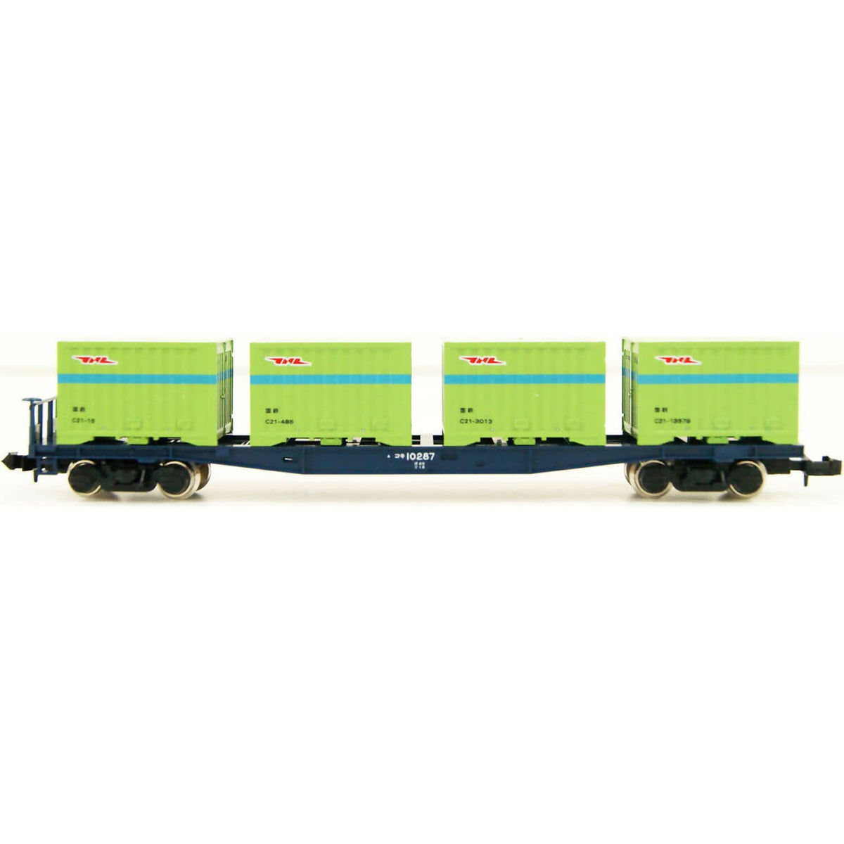 TOMIX - WAGON KOKI 10000 WITH CONTAINER N SCALE - MODEL RAILWAY ACCESSORY