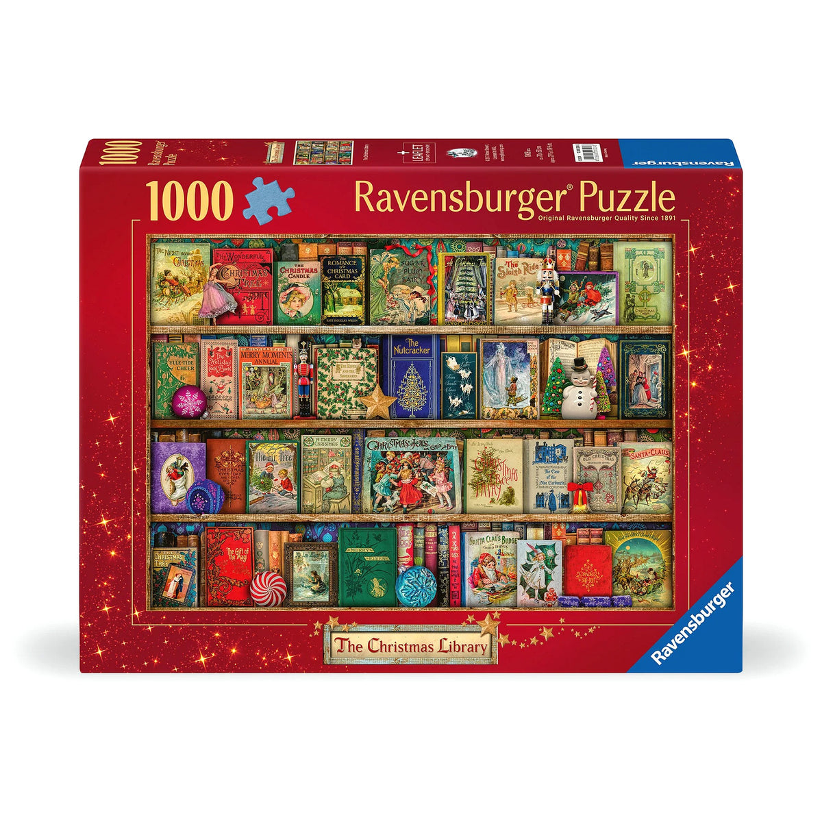 Ravensburger - The Christmas Library Jigsaw Puzzle 1000 Pieces - Xmas