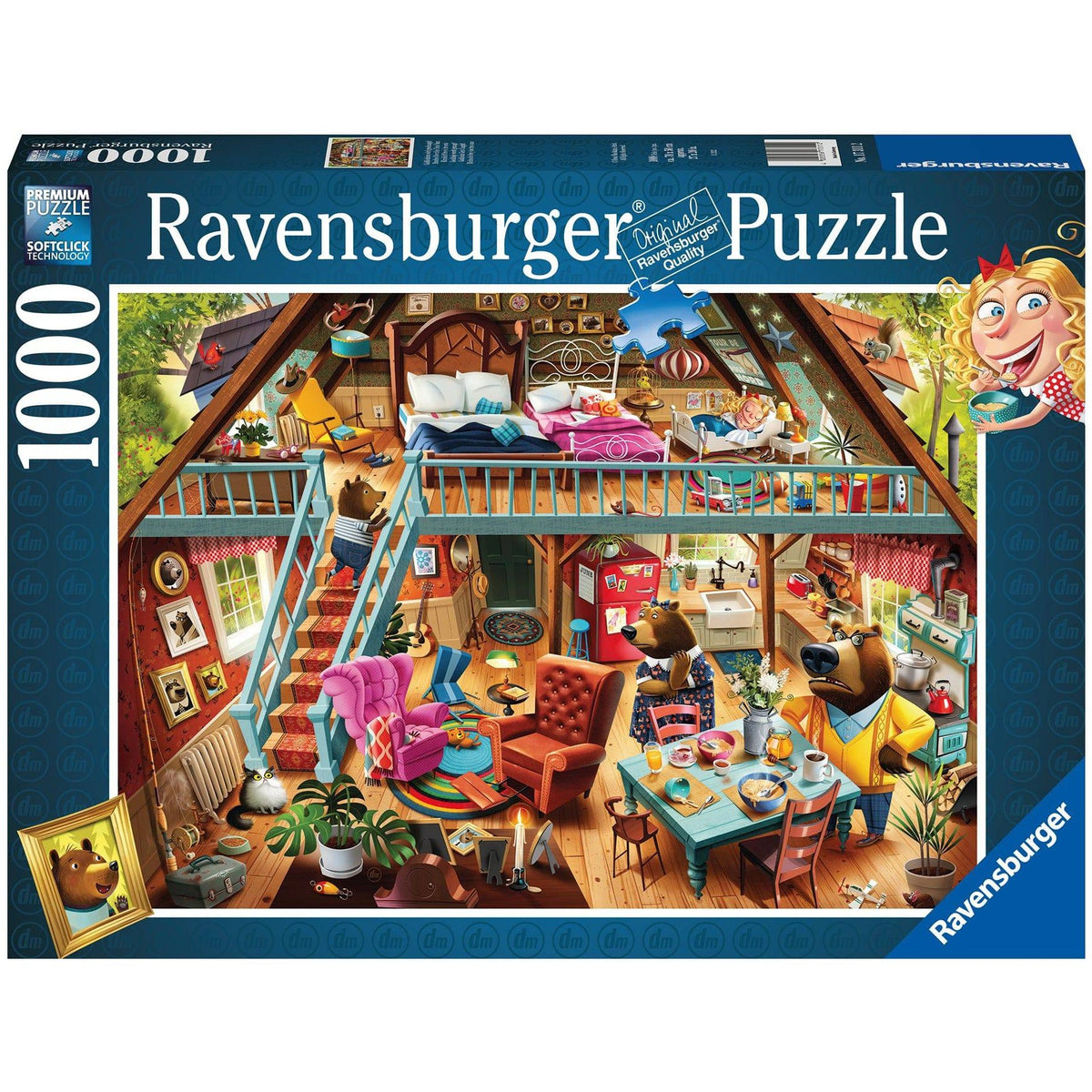 Ravensburger - Goldilocks Gets Caught Jigsaw Puzzle 1000 Pieces