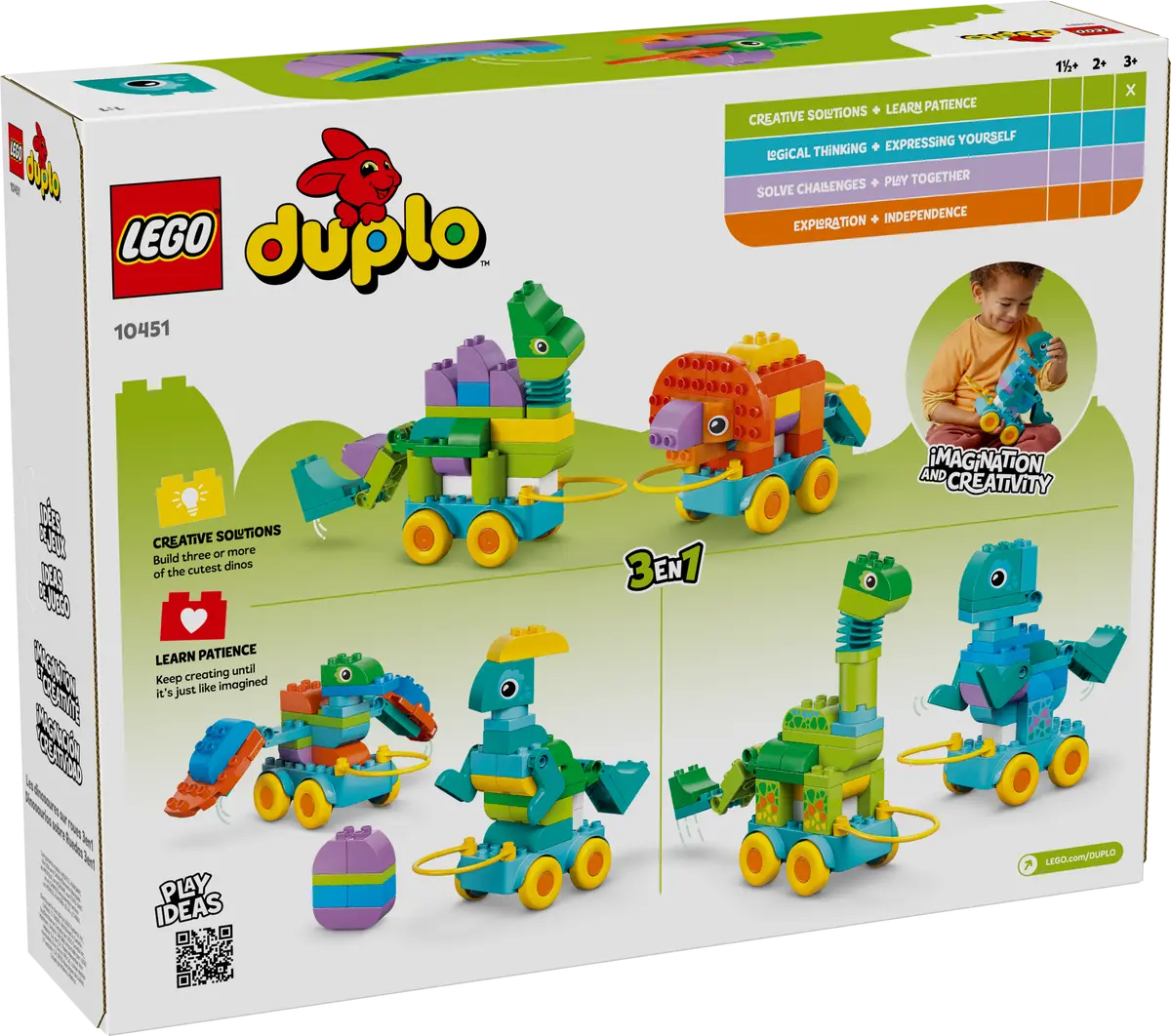 LEGO® 10451 3in1 Dinosaurs on Wheels - DUPLO®