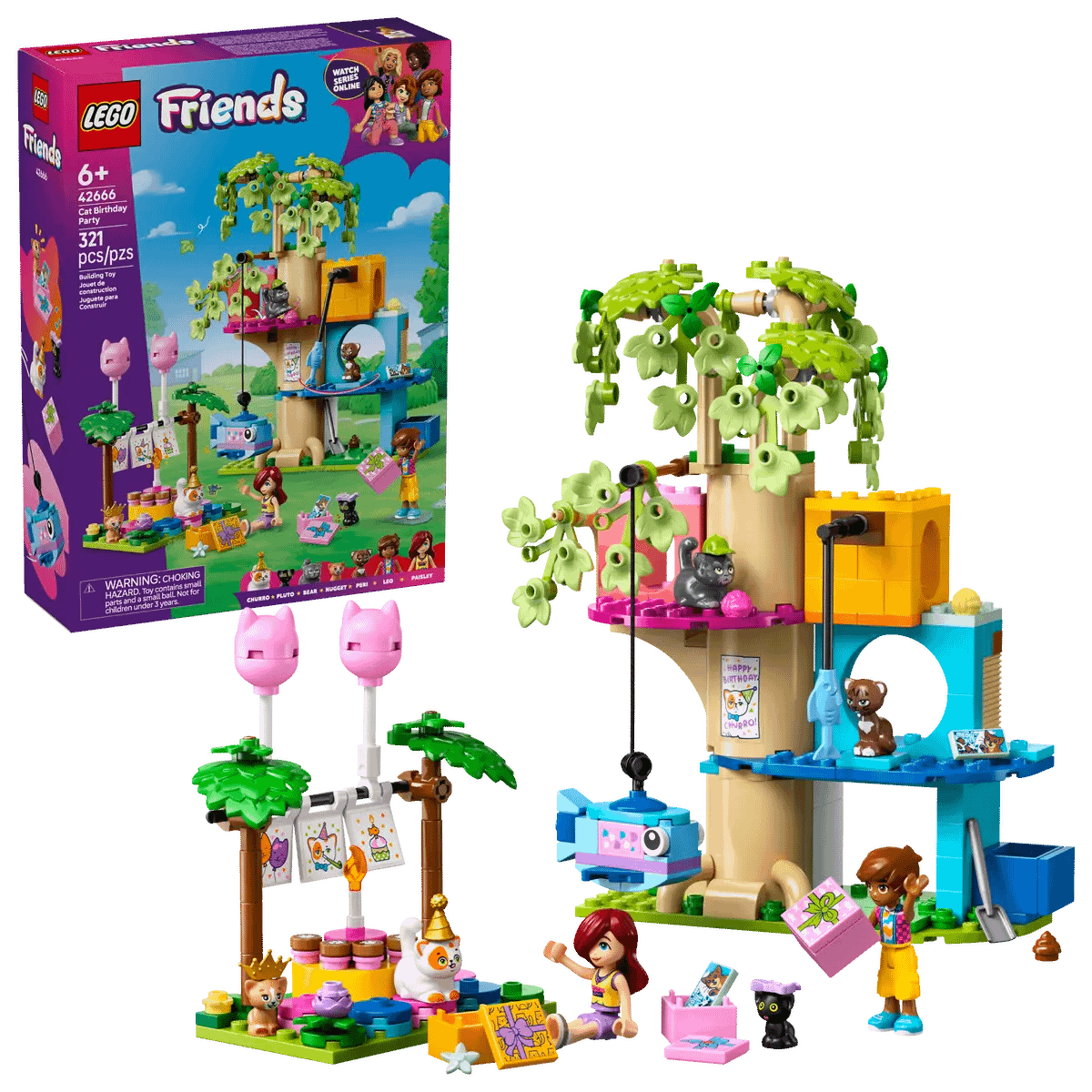 LEGO® 42666 Cat Birthday Party & Tree House - Friends