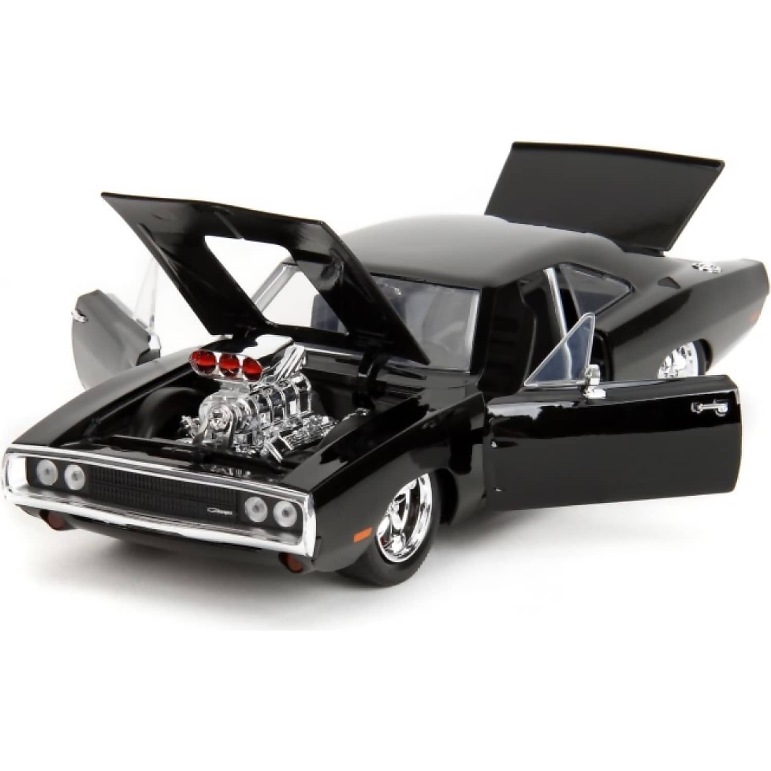 JADA TOYS - HOLLYWOOD RIDES 1970 DODGE CHARGER WITH DOM TORETTO 1:24 SCALE DIECAST VEHICLE & DOM FIGURE SET