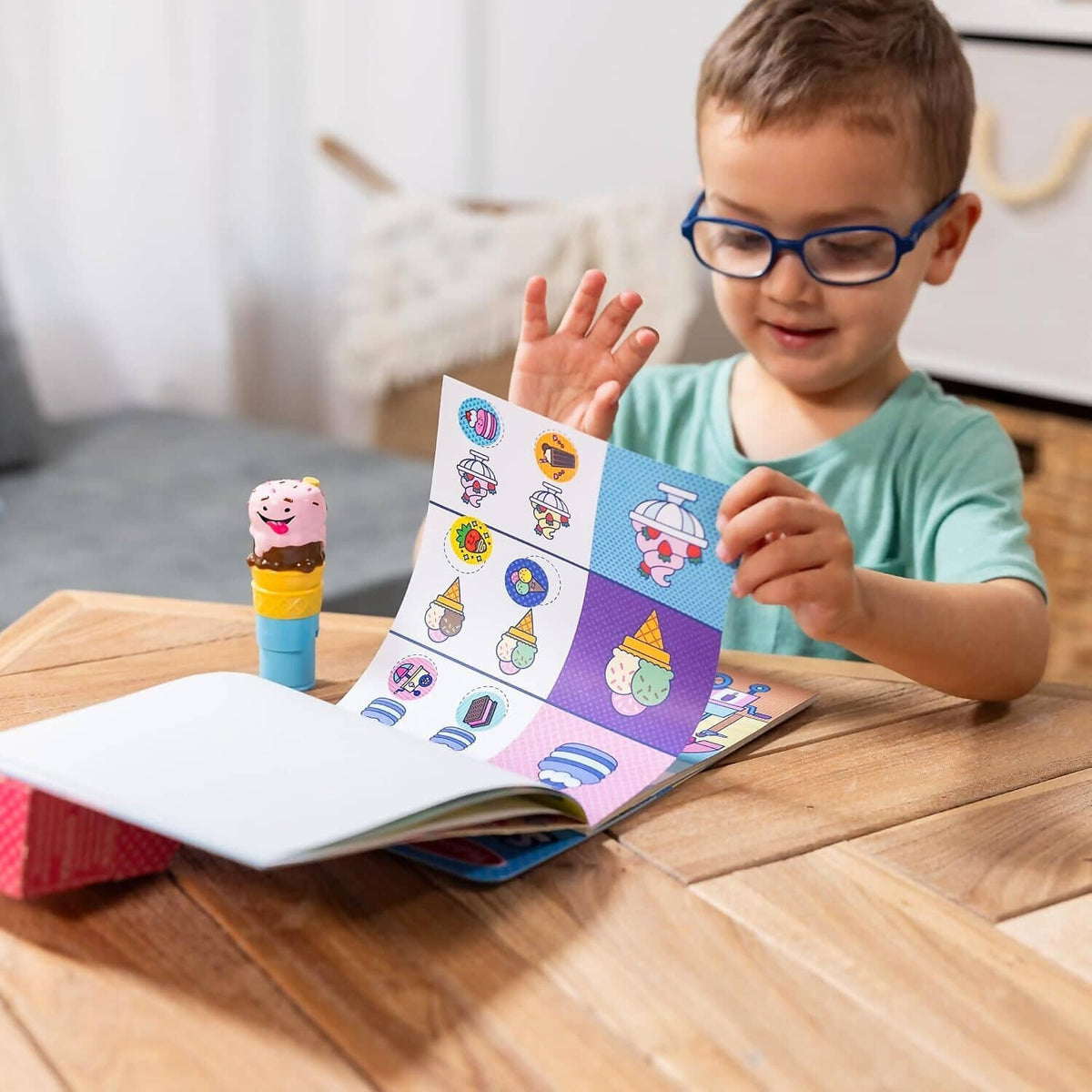 Melissa & Doug - Sticker WOW! Activity Pad Set - Ice Cream