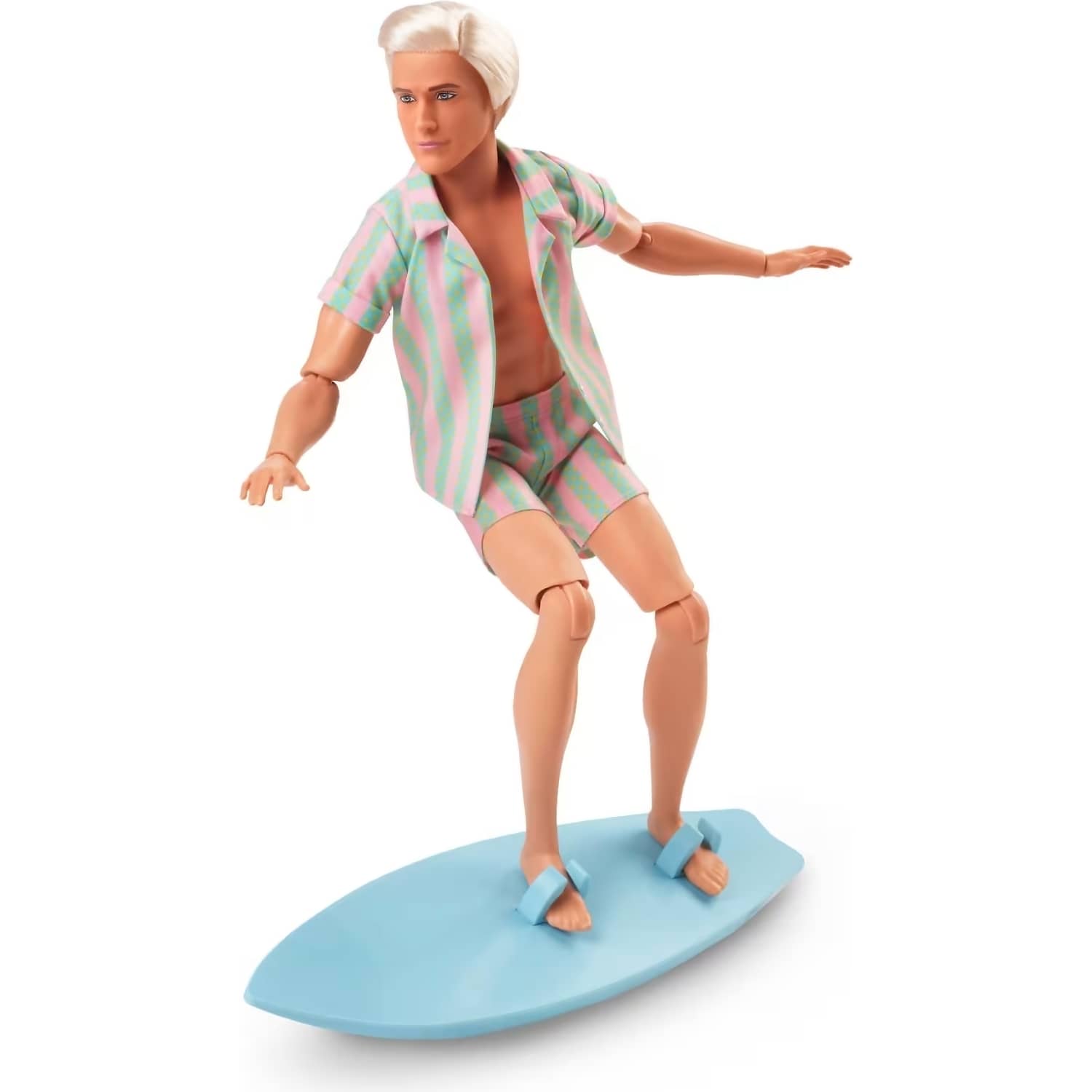 Barbie - The Movie Ken Doll Wearing Pastel Striped Beach Matching Set 2025 - Mattel
