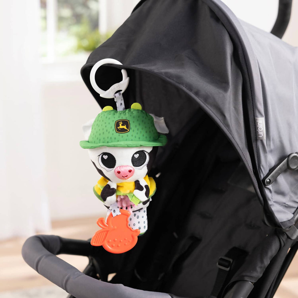 Lamaze - John Deere Bella the Cow Clip & Go Plush