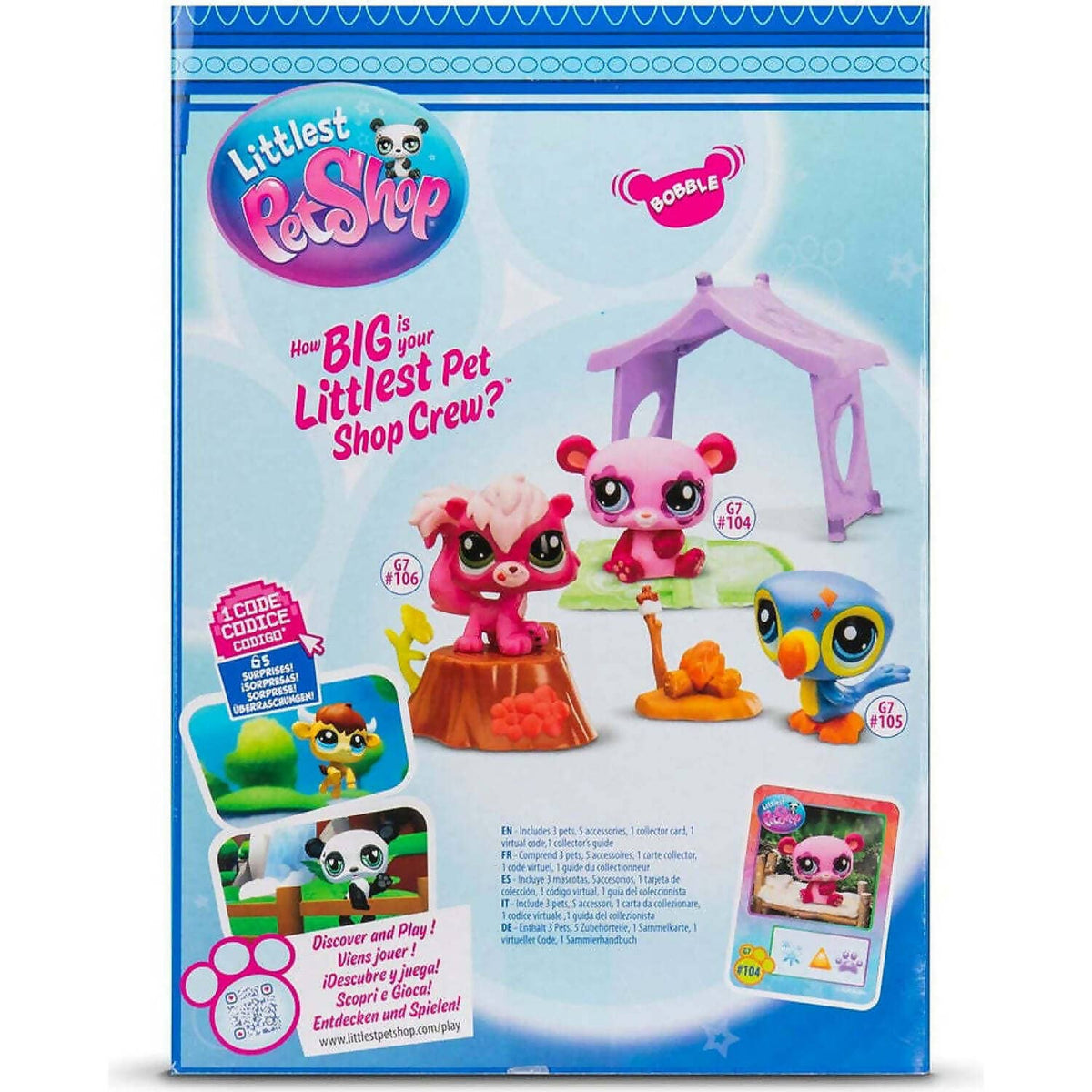 Littlest Pet Shop - Camping Set 3 Pack Figurine Playset