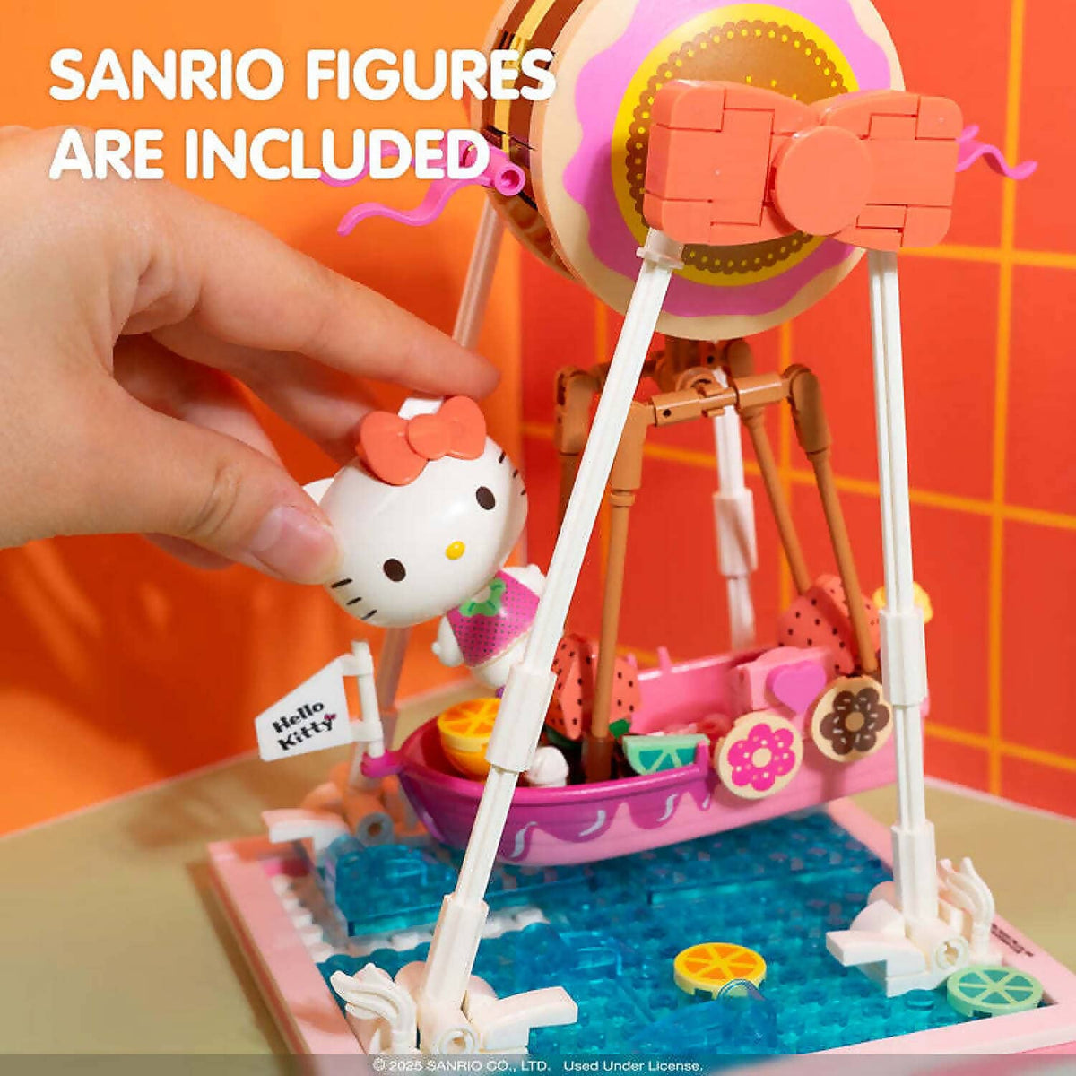 Hello Kitty - and Friends - YuMe Blocks Summer Wunderland - Hello Kitty Donut Ship 280 Pieces