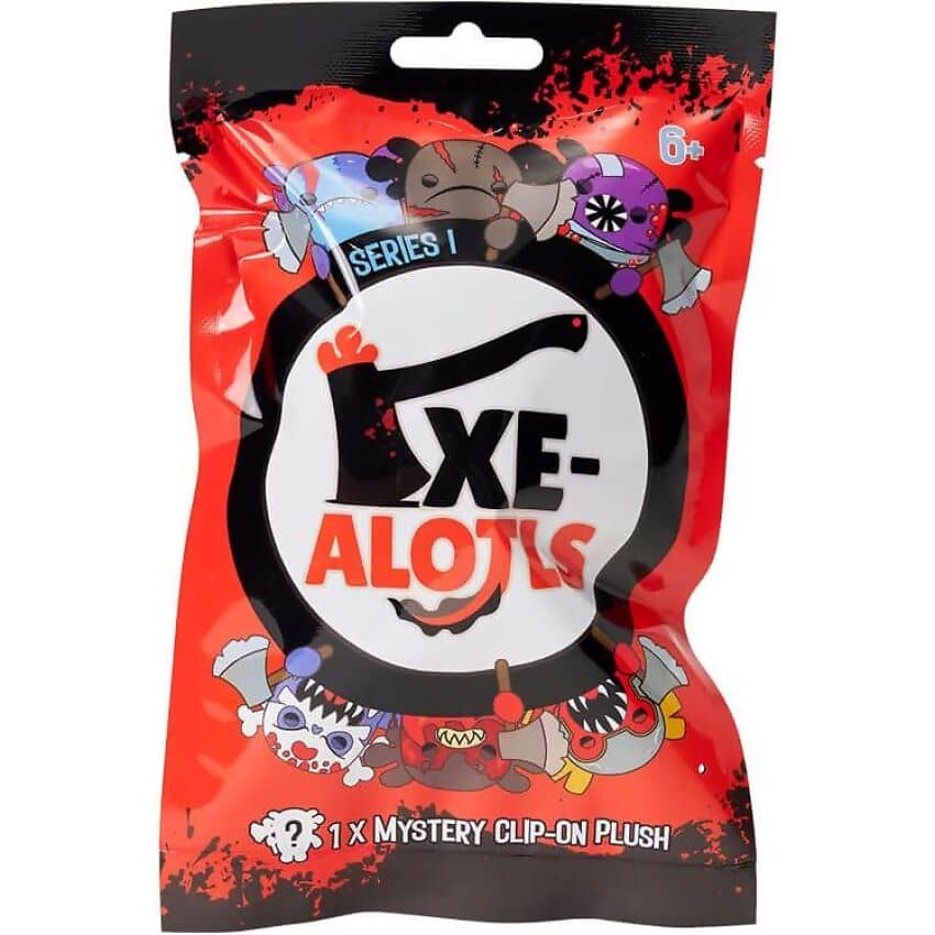Kreepy Collectibles - Series 1 Edition Axe-Alotls Mystery Blind Bag Surprise Plush - 10cm Plush Clip-On - Jasnor