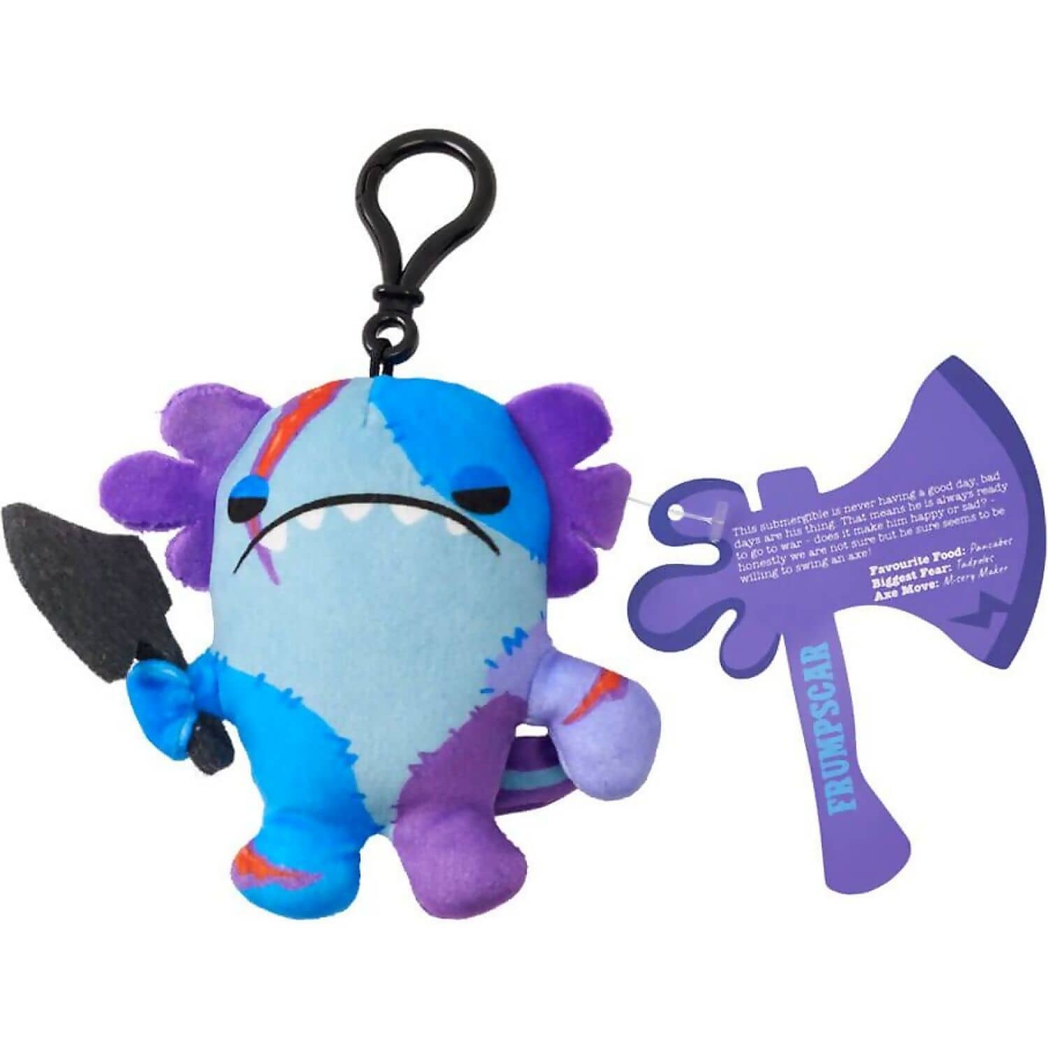 Kreepy Collectibles - Series 1 Edition Axe-Alotls Mystery Blind Bag Surprise Plush - 10cm Plush Clip-On - Jasnor