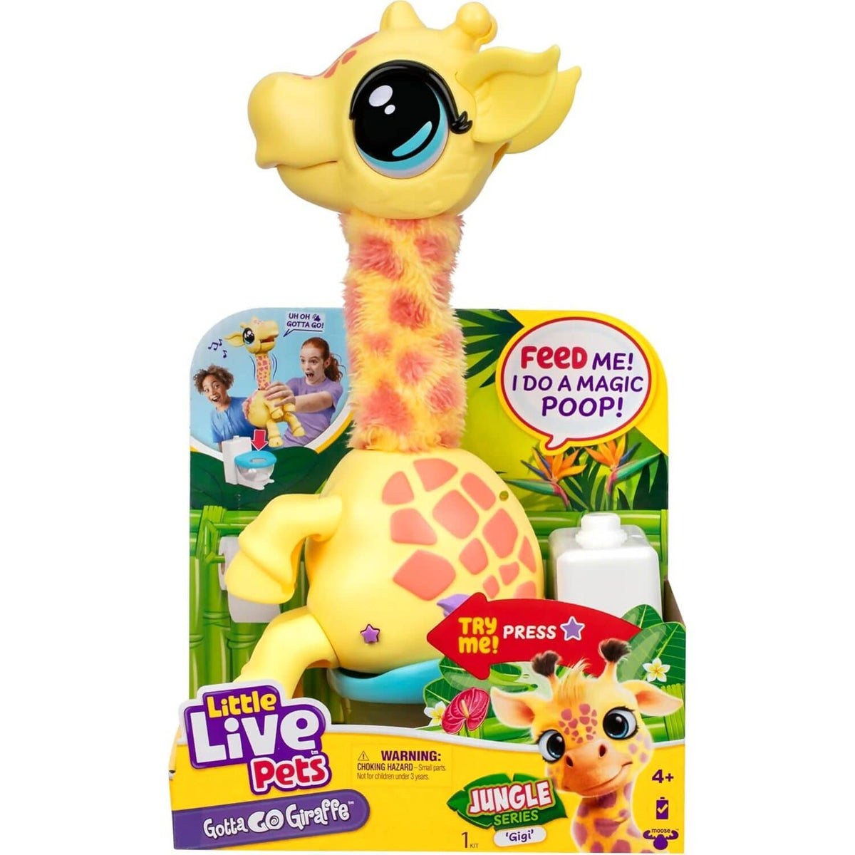 Little Live Pets - Gotta Go Giraffe Gigi Jungle Series Interactive Pet