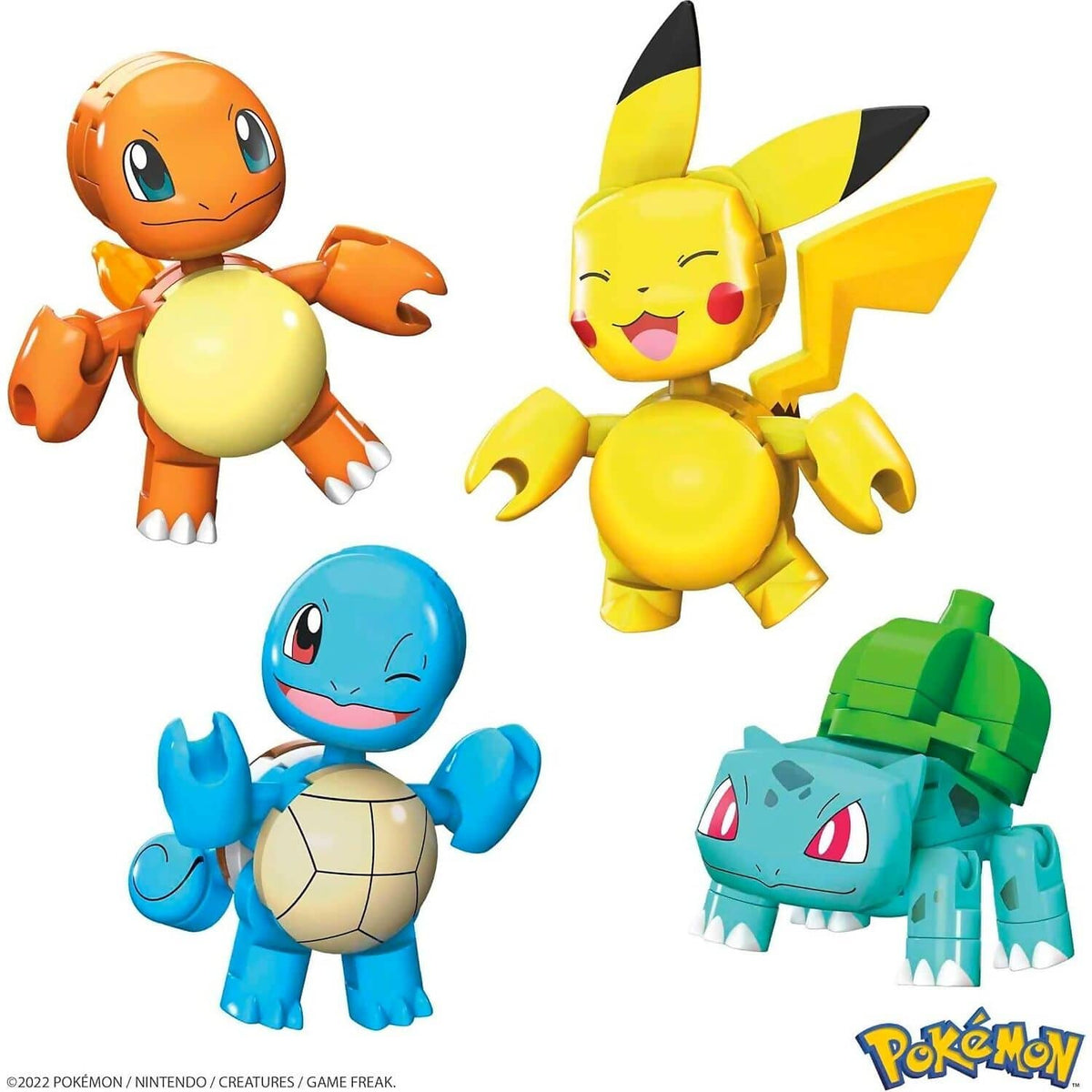 MEGA - Pokemon Building Toy Kit Kanto Region Team With 4 Figures 130 Pieces