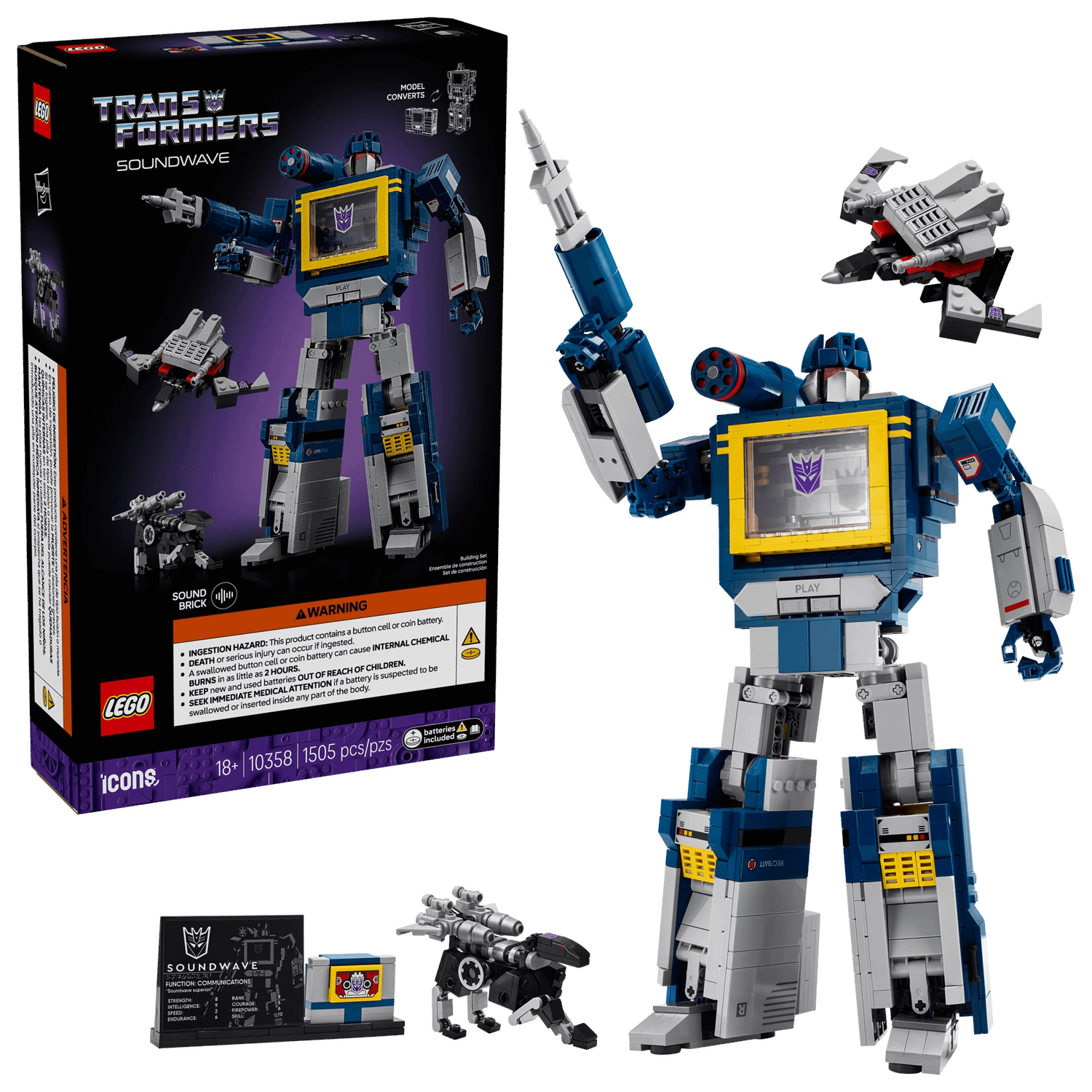 LEGO® 10358 Transformers: Soundwave - ICONS