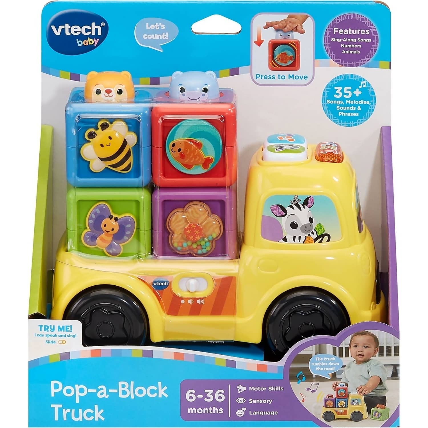 VTech - Baby - Pop-a-Block Truck