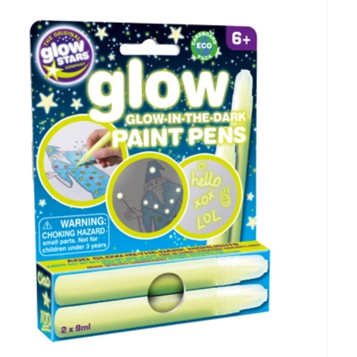 Brainstorm Toys - Glow in The Dark Paint Pens 2Pk