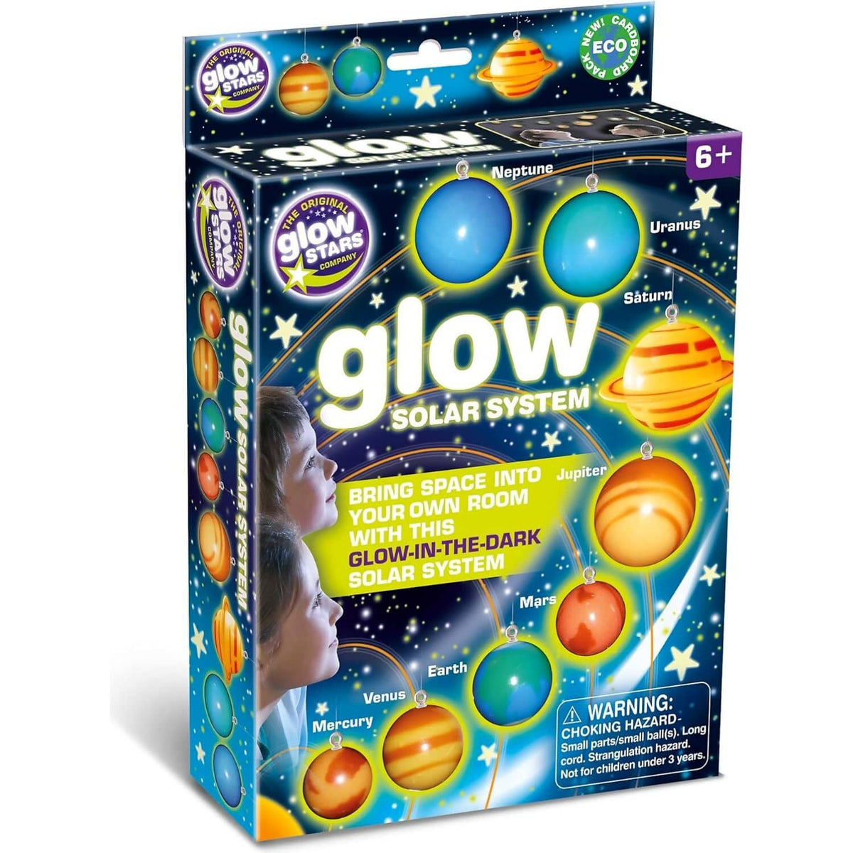 Brainstorm Toys - The Original Glowstars Company Glow in The Dark - Glow Solar System