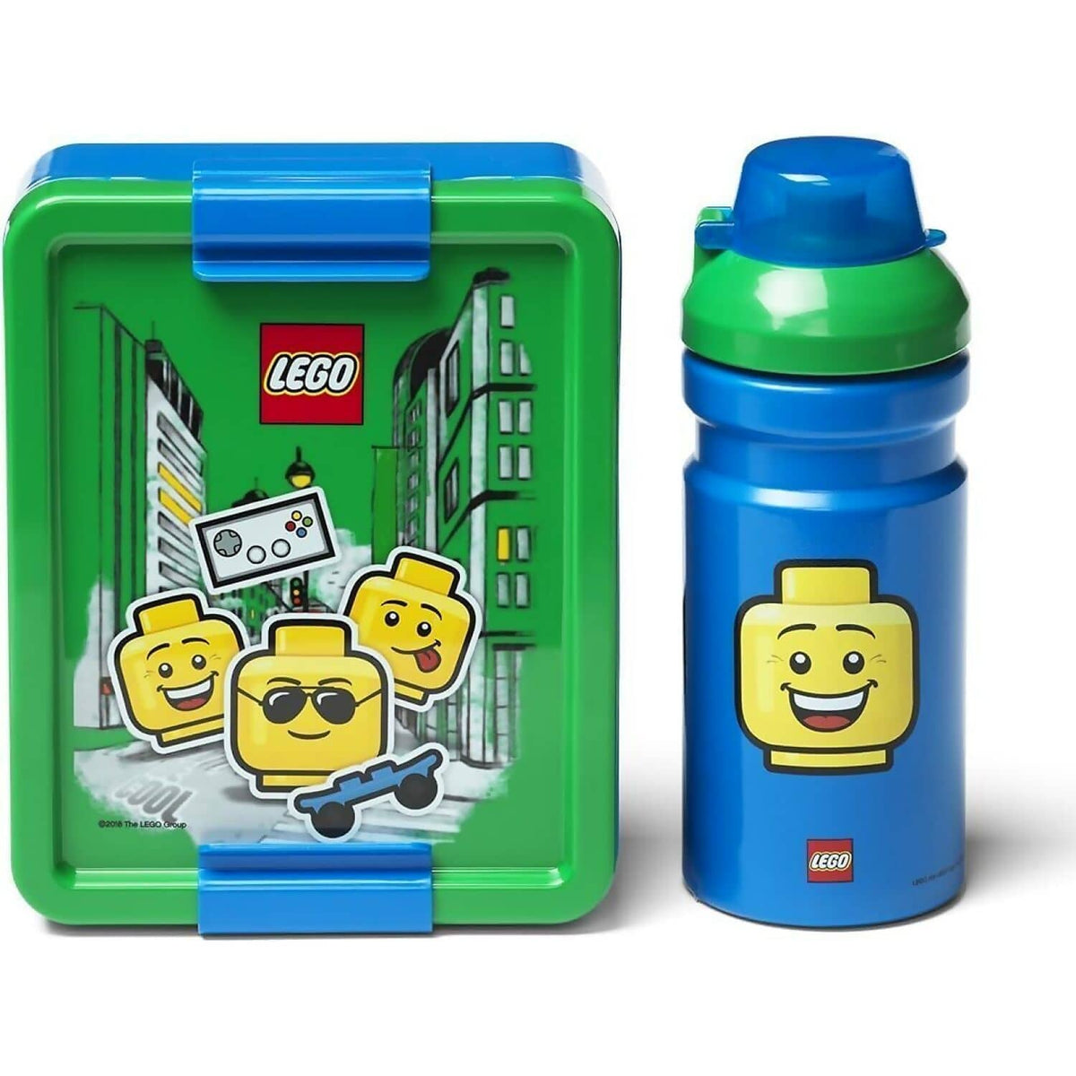 LEGO® Minifigure Lunch Set Iconic Green/Blue - Room Copenhagen