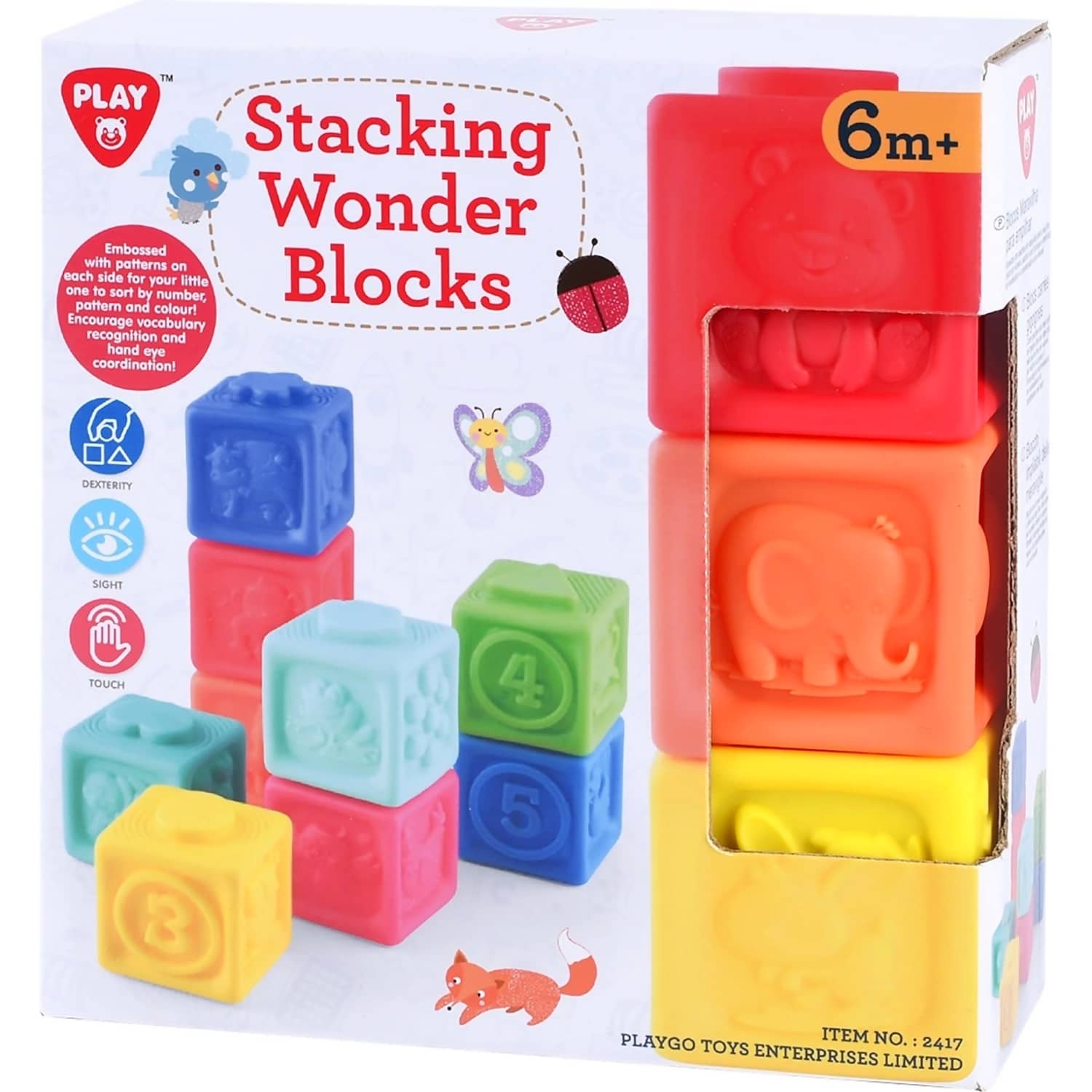 Playgo Toys Ent. Ltd - Stacking Wonder Blocks 9 Pcs
