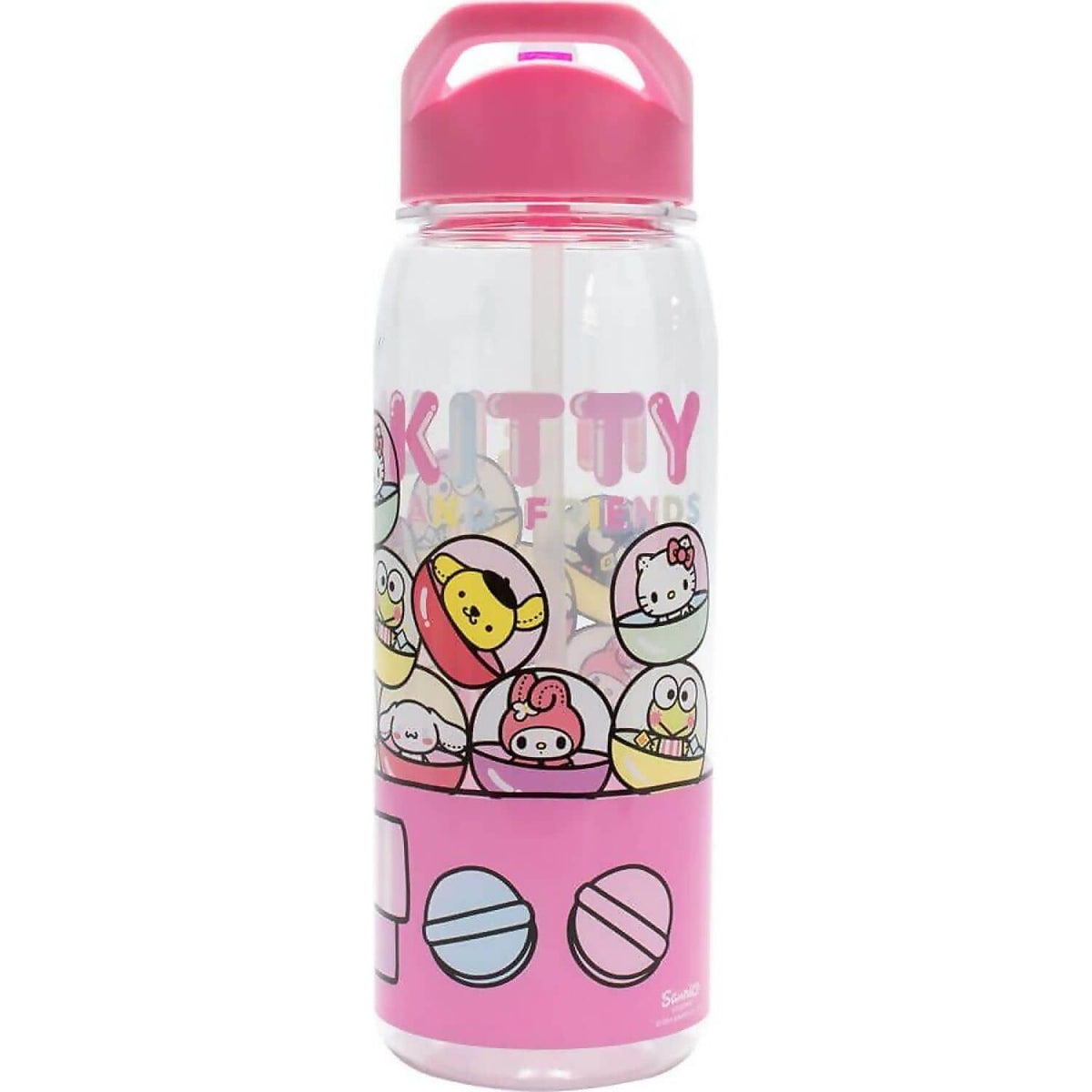 Hello Kitty - and Friends - Hello Kitty Flip Top Bottle 650ml - Jasnor