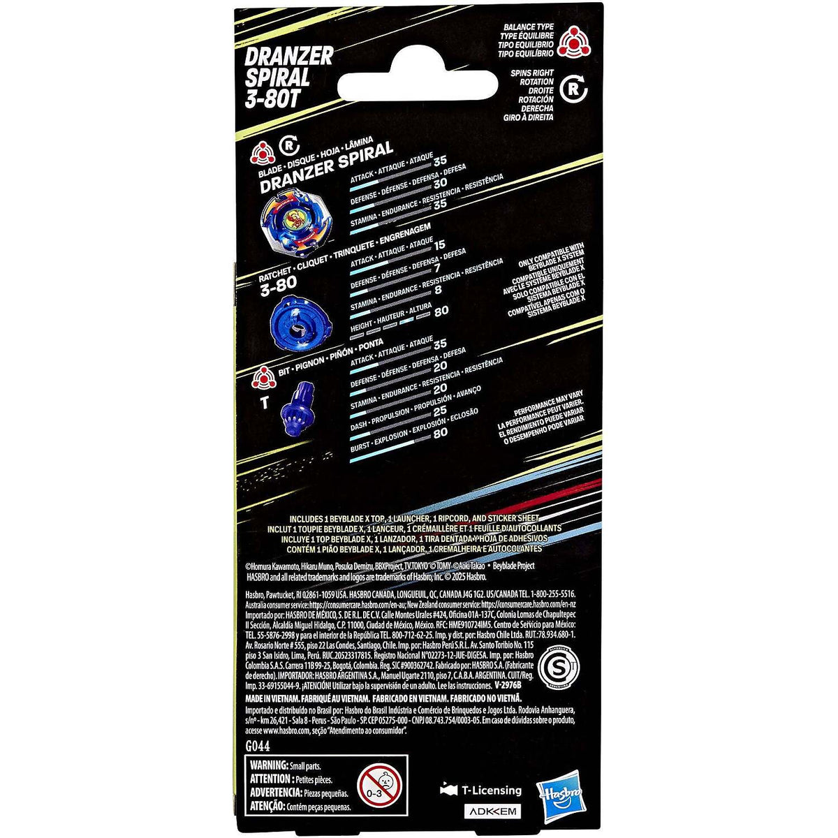 BEYBLADE X - Dranzer Spiral 3-80T Balance Type