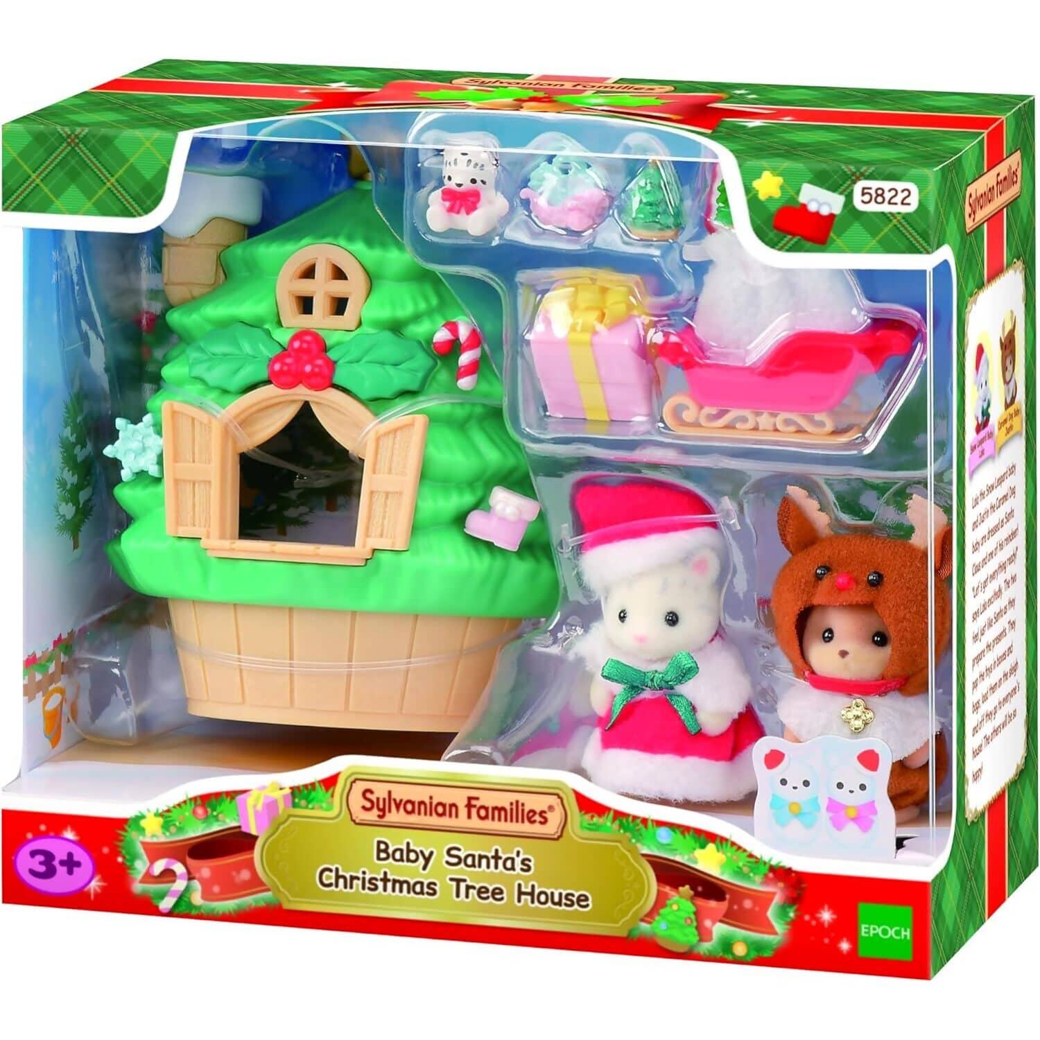 Sylvanian Families - Baby Santa's Christmas Tree House Playset