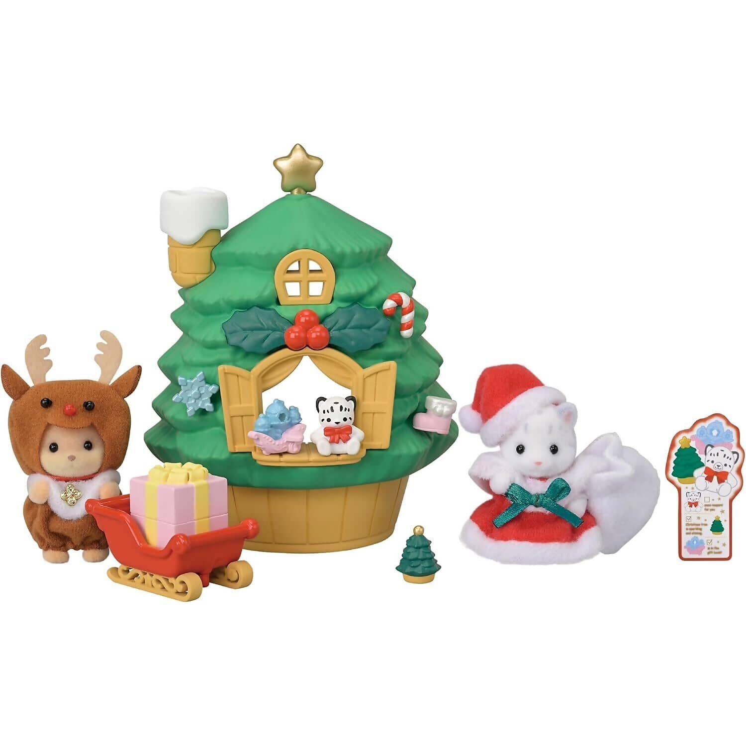 Sylvanian Families - Baby Santa's Christmas Tree House Playset