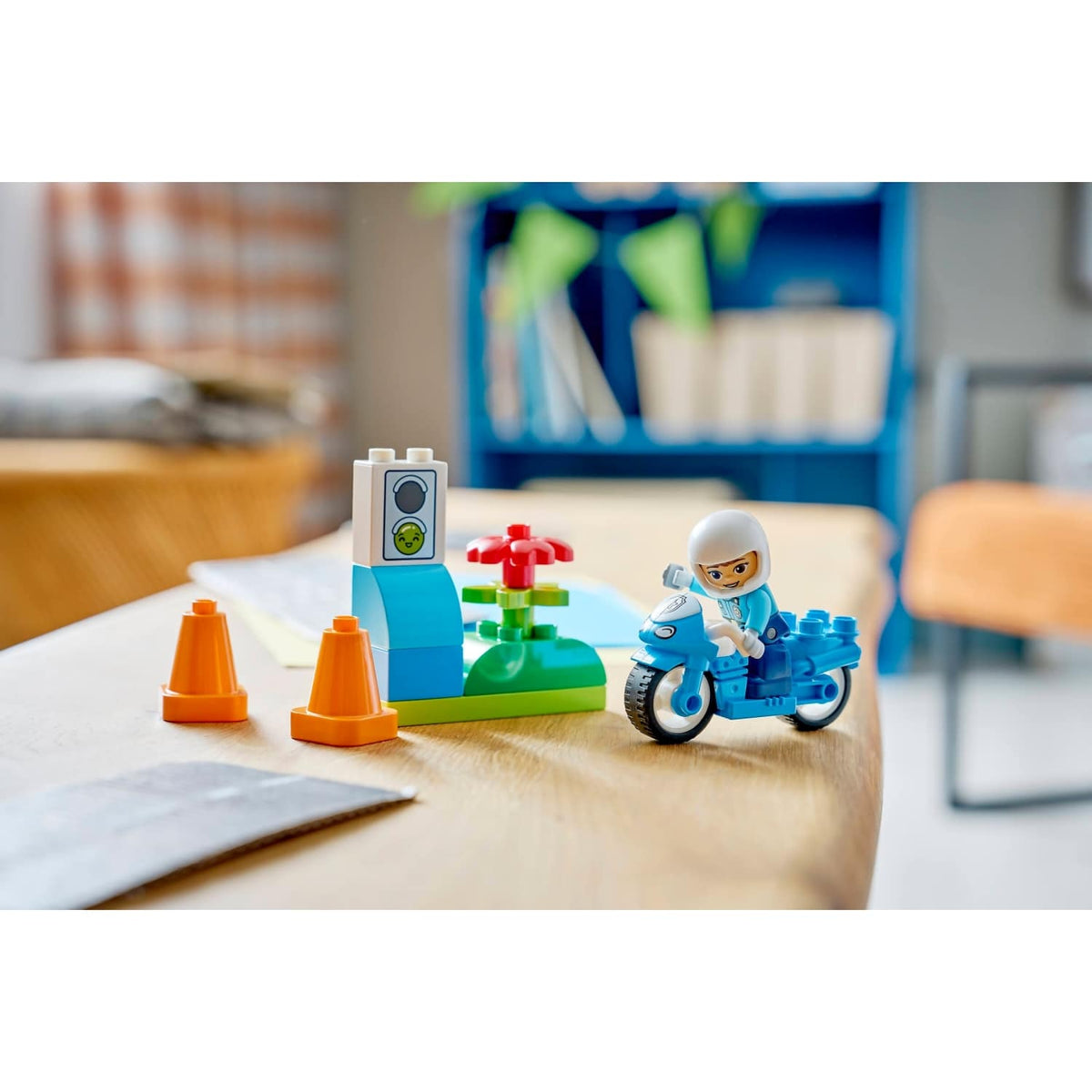 LEGO® 10471 Blue Police Motorcycle - DUPLO®