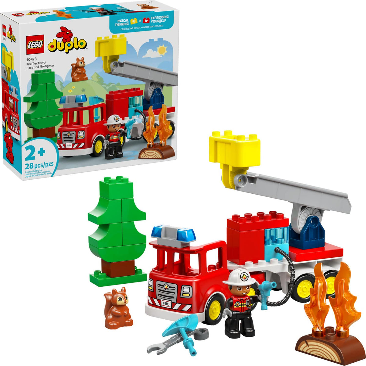 LEGO® 10473 Fire Truck with Hose and Firefighter - DUPLO®