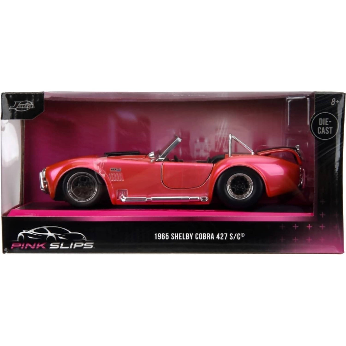 JADA TOYS - PINK SLIPS 1965 SHELBY COBRA 427 S/C 1:24 SCALE DIECAST VEHICLE