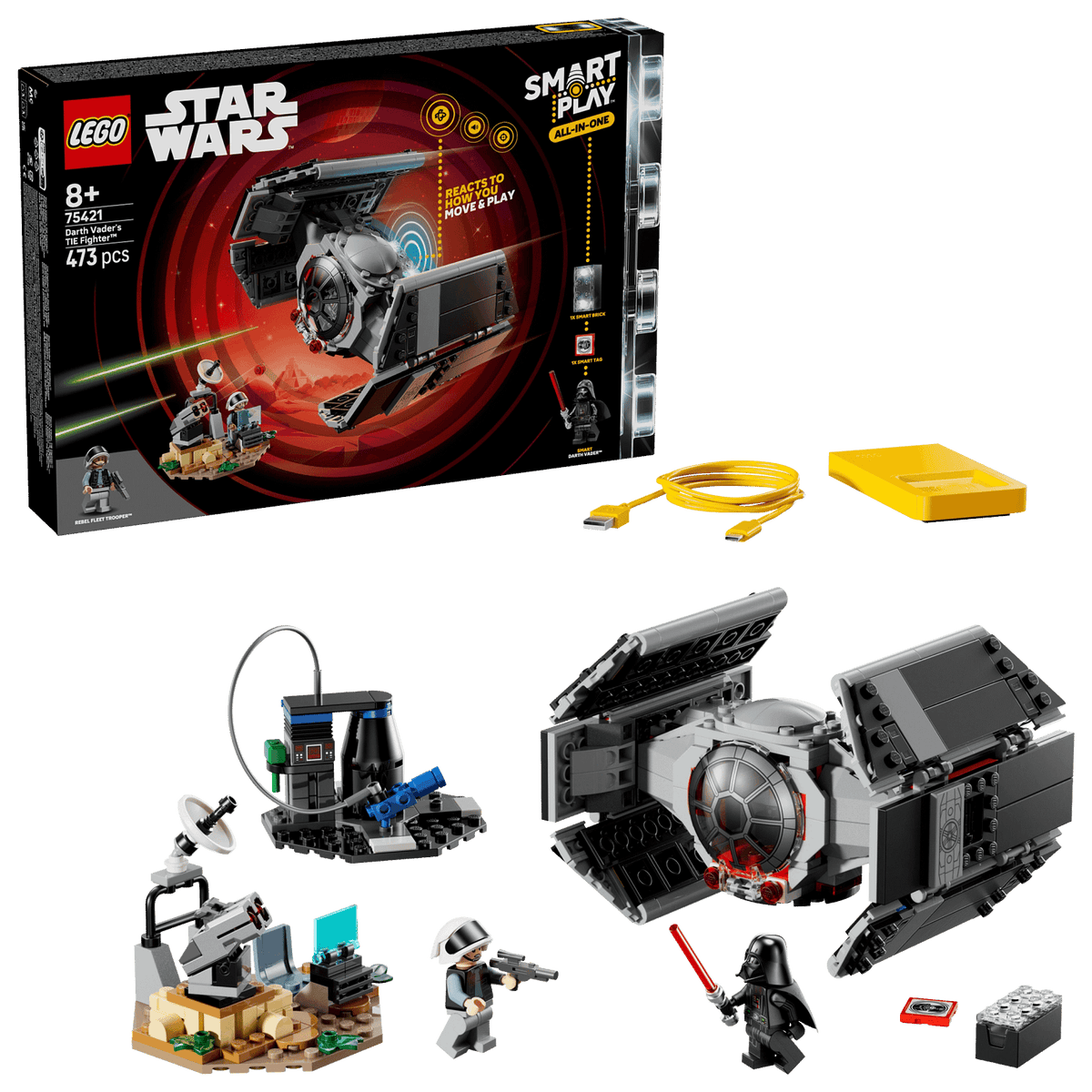 LEGO® 75421 SMART Play™ All-In-One Darth Vader's TIE Fighter™ - Star Wars™