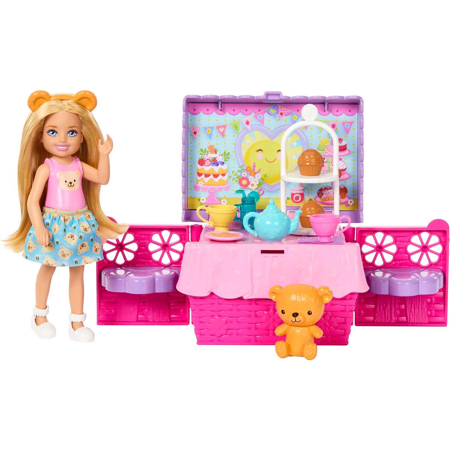 Barbie - Family & Friends Chelsea Tea Party Picnic Doll Playset - Mattel