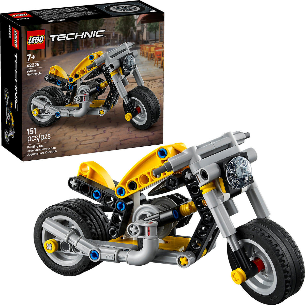LEGO® 42225 Yellow Motorcycle - Technic