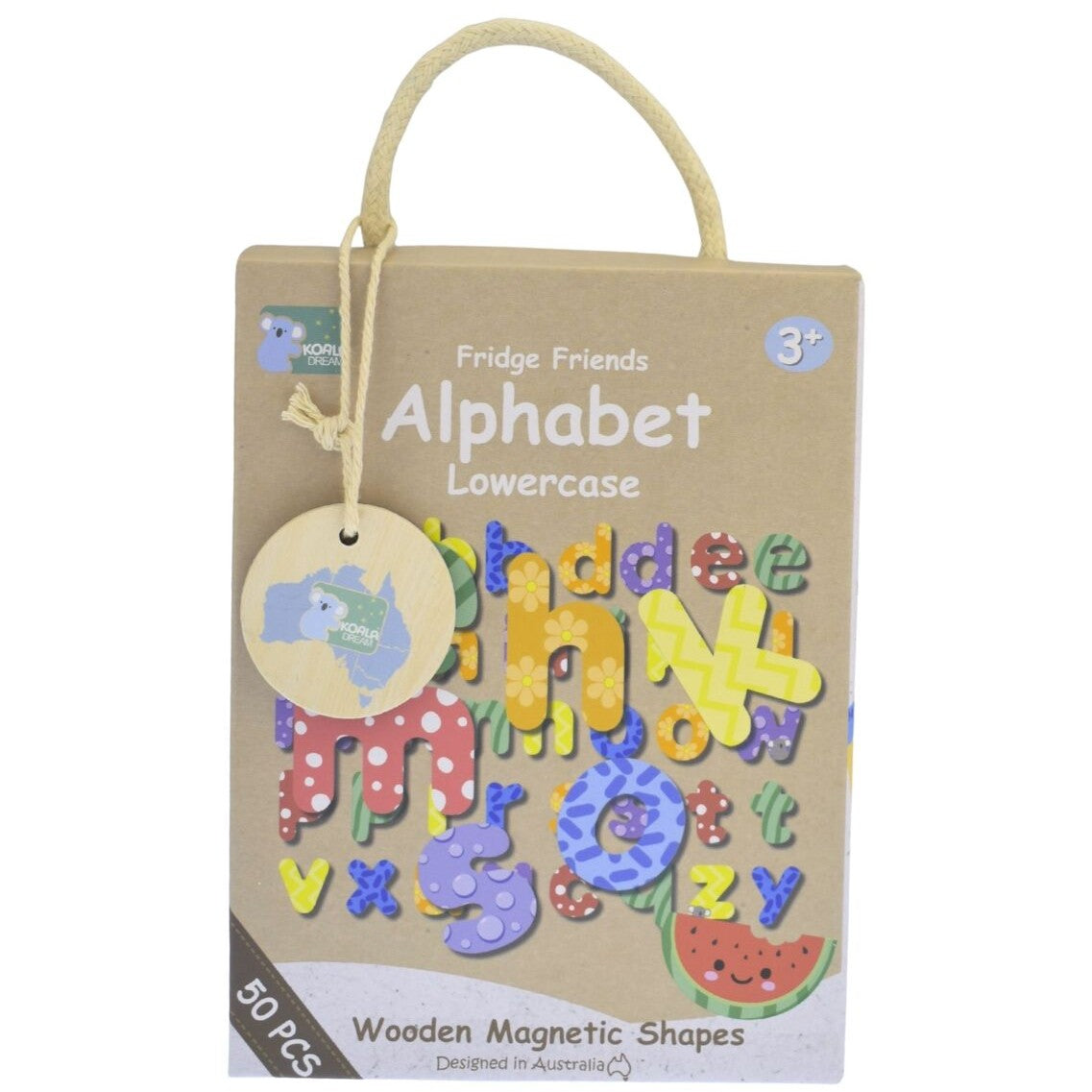Koala Dream - Fridge Friends Alphabet Lowercase Wooden Magnetic Alphabet Lowercase 50pcs