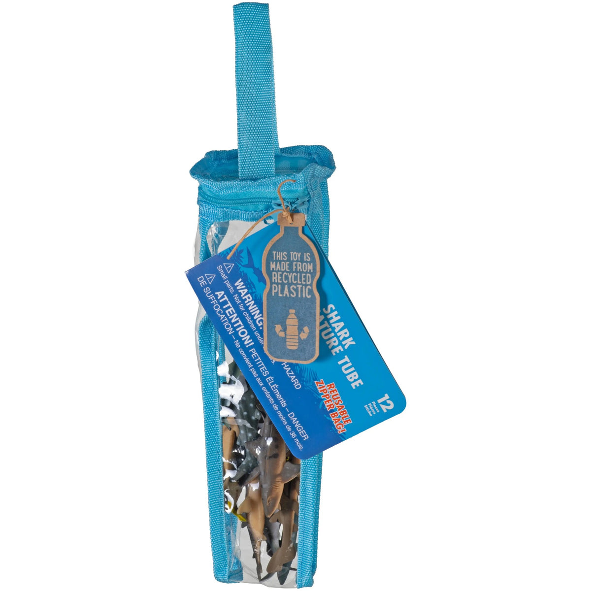 Wild Republic - Eco Zip Tube Shark Animal Figures