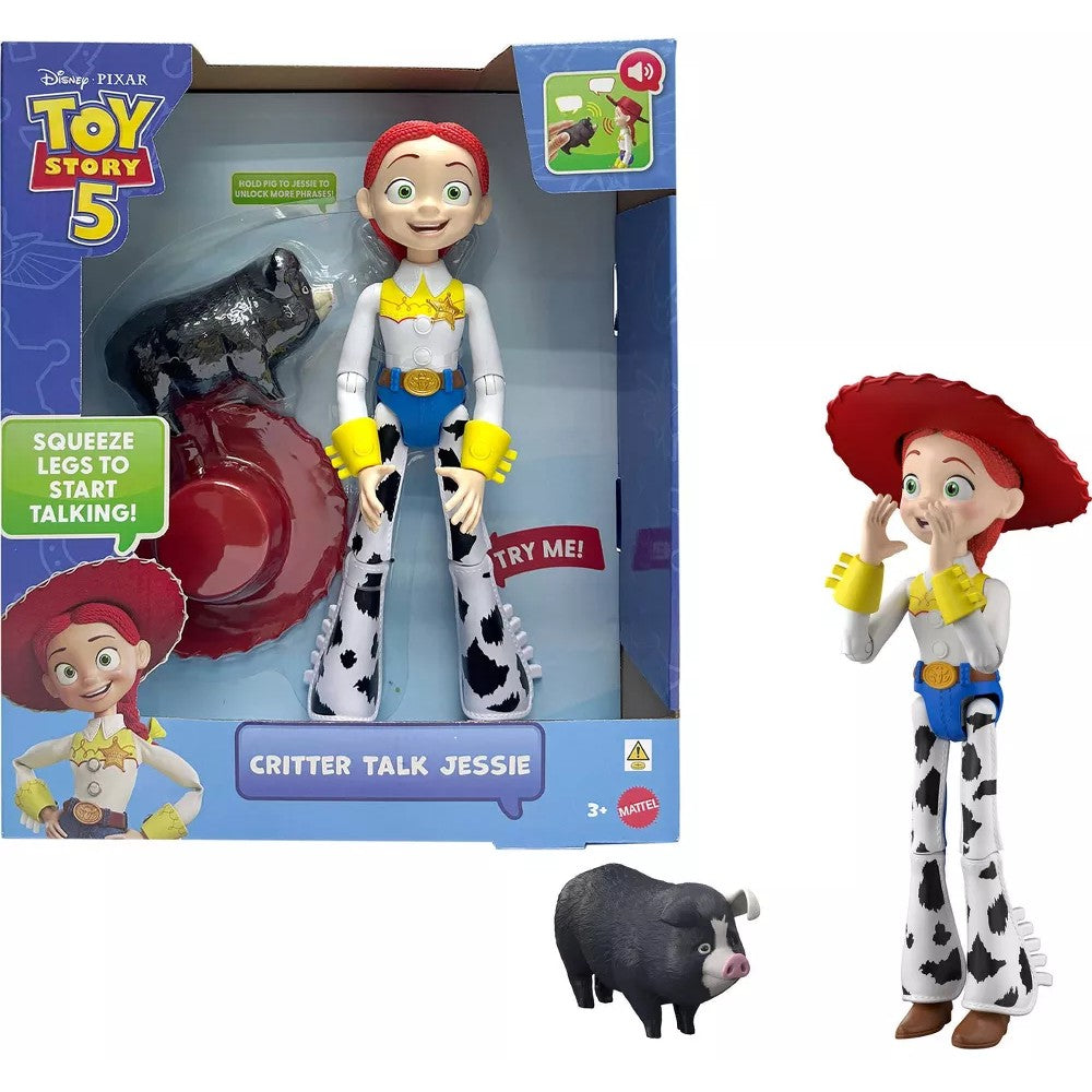 Disney Pixar - - Toy Story 5 Critter Talk Jessie 12 Inch Action Figure Toy & JD Pig - Mattel